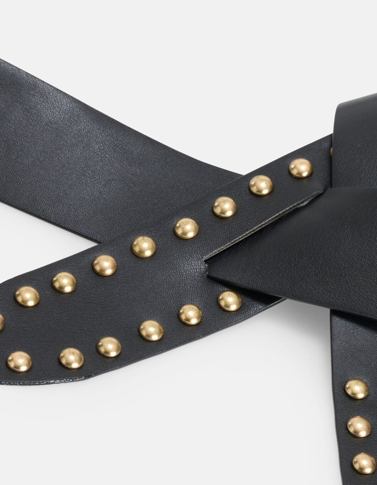 Knotted Stud Riem Zwart SHOEBY ACCESSOIRES