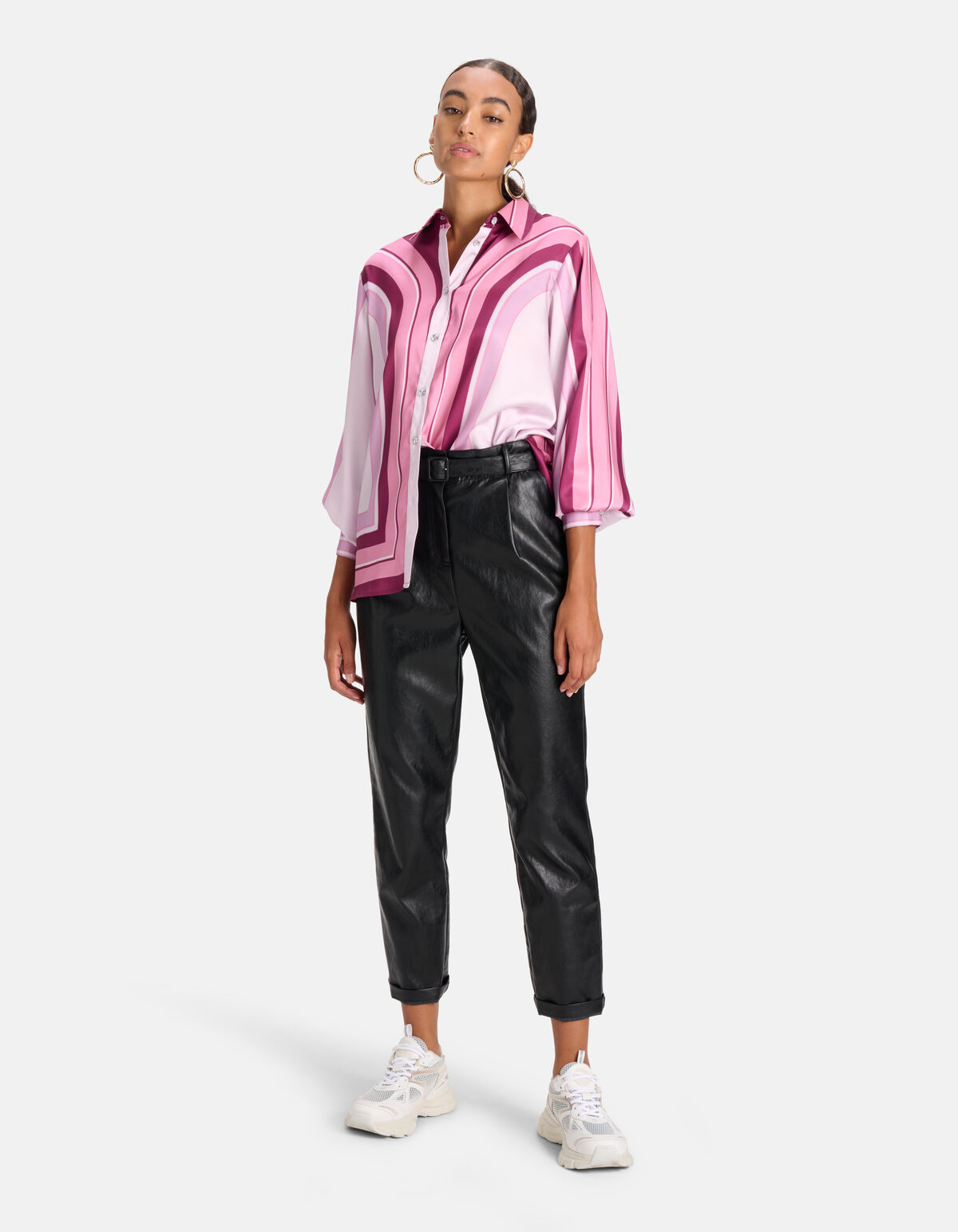 Gestreepte Blouse Roze SHOEBY WOMEN
