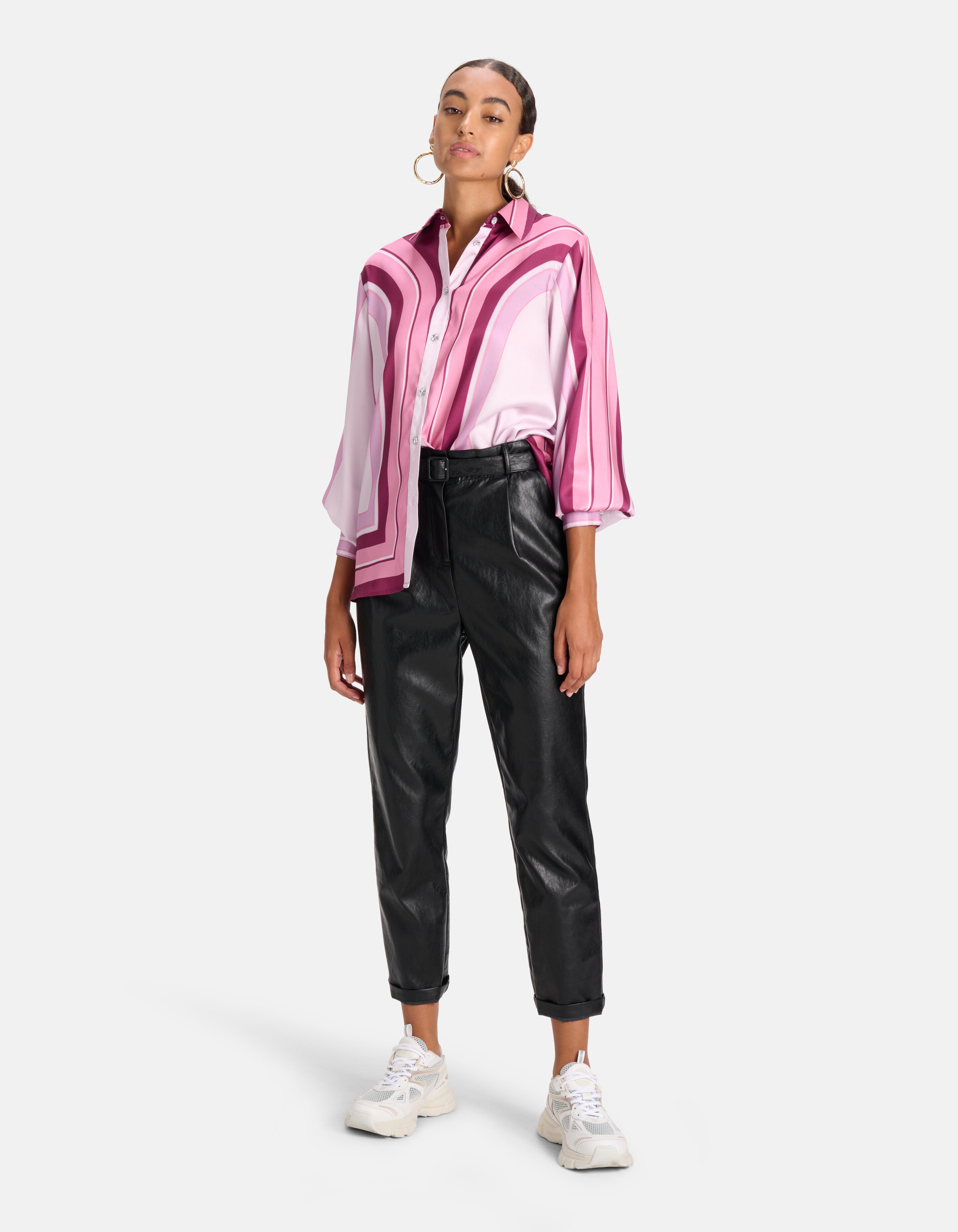 Gestreepte Blouse Roze SHOEBY WOMEN