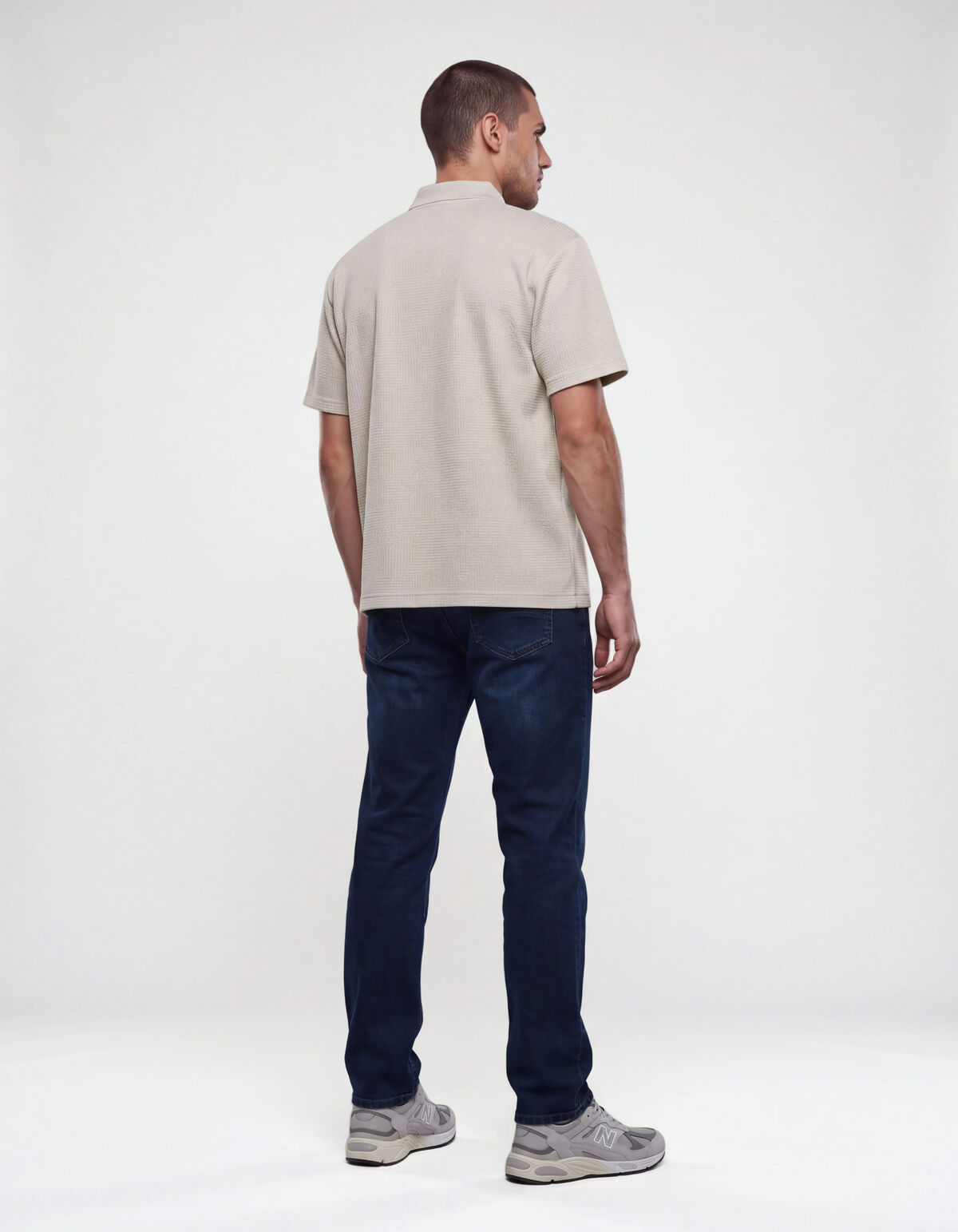 Slim Fit Jeans Blauw/Zwart L34 SHOEBY MEN