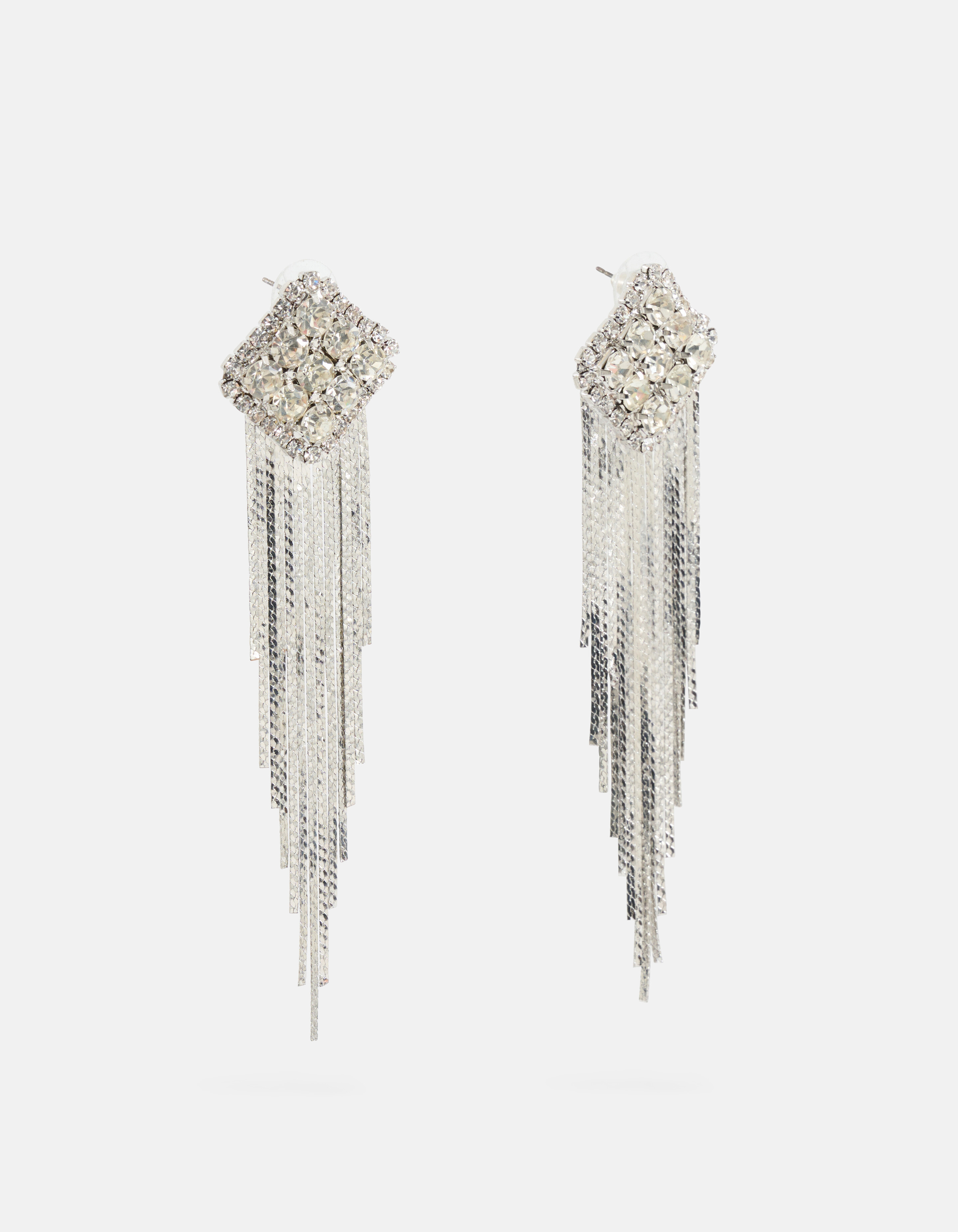 Strass Oorbellen Zilver SHOEBY ACCESSOIRES