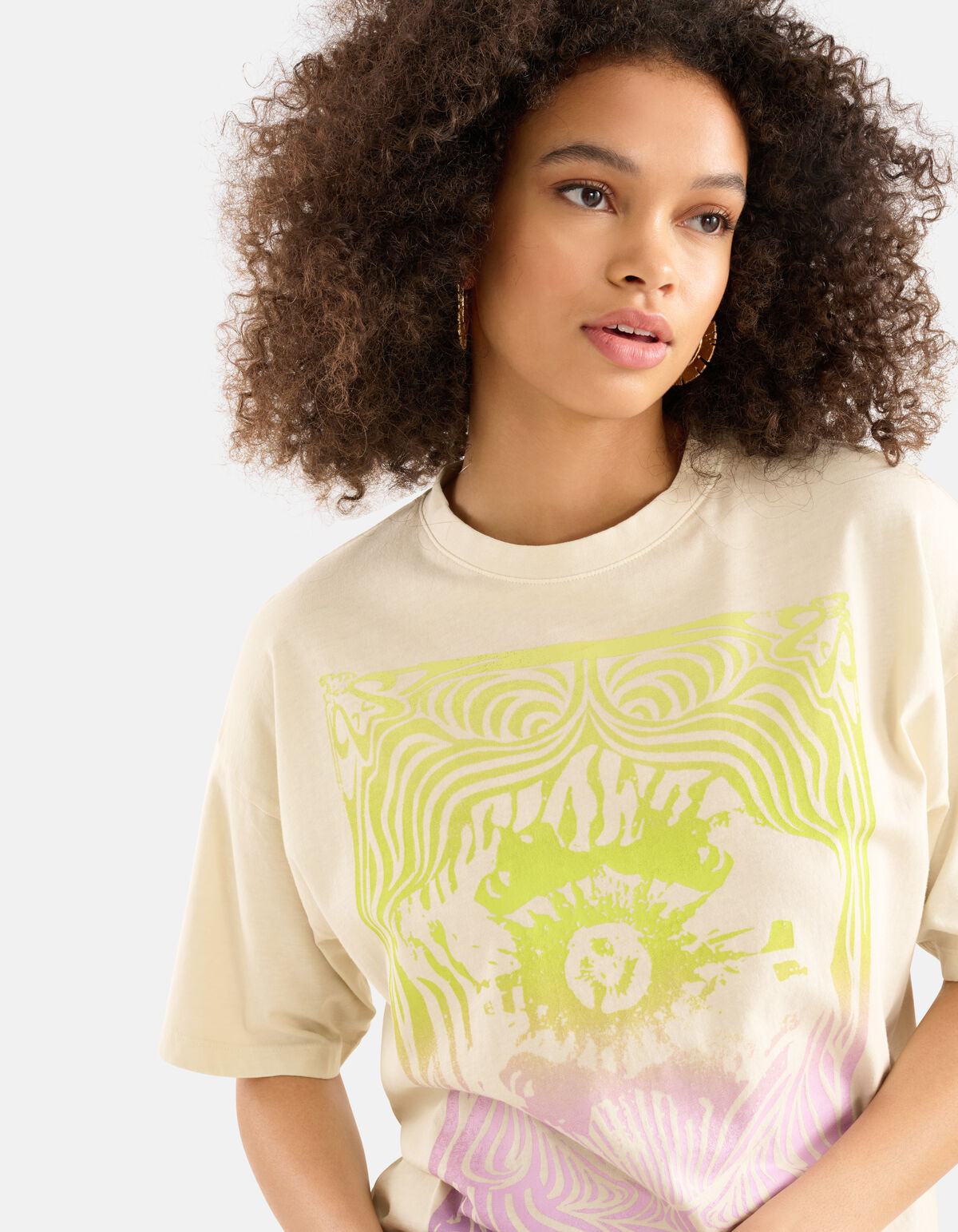 Artwork T-shirt Beige SHOEBY WOMEN