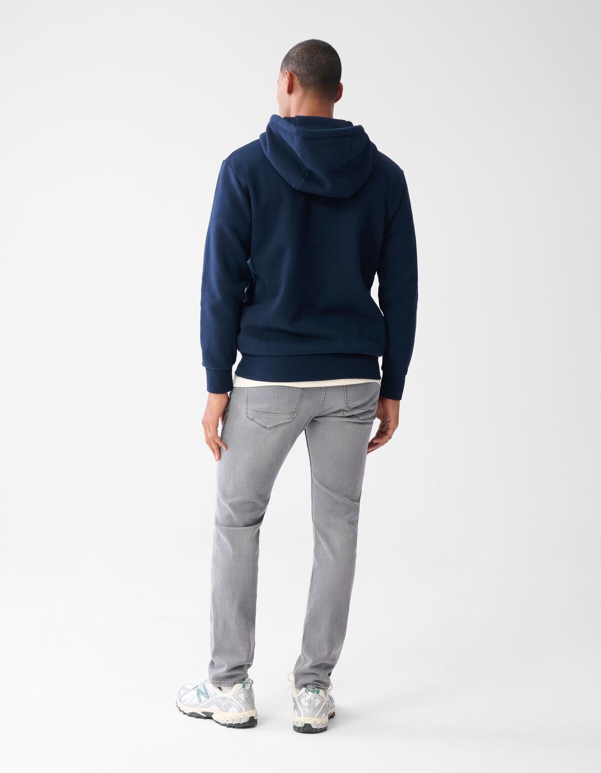Zipper Hoodie Donkerblauw SHOEBY MEN