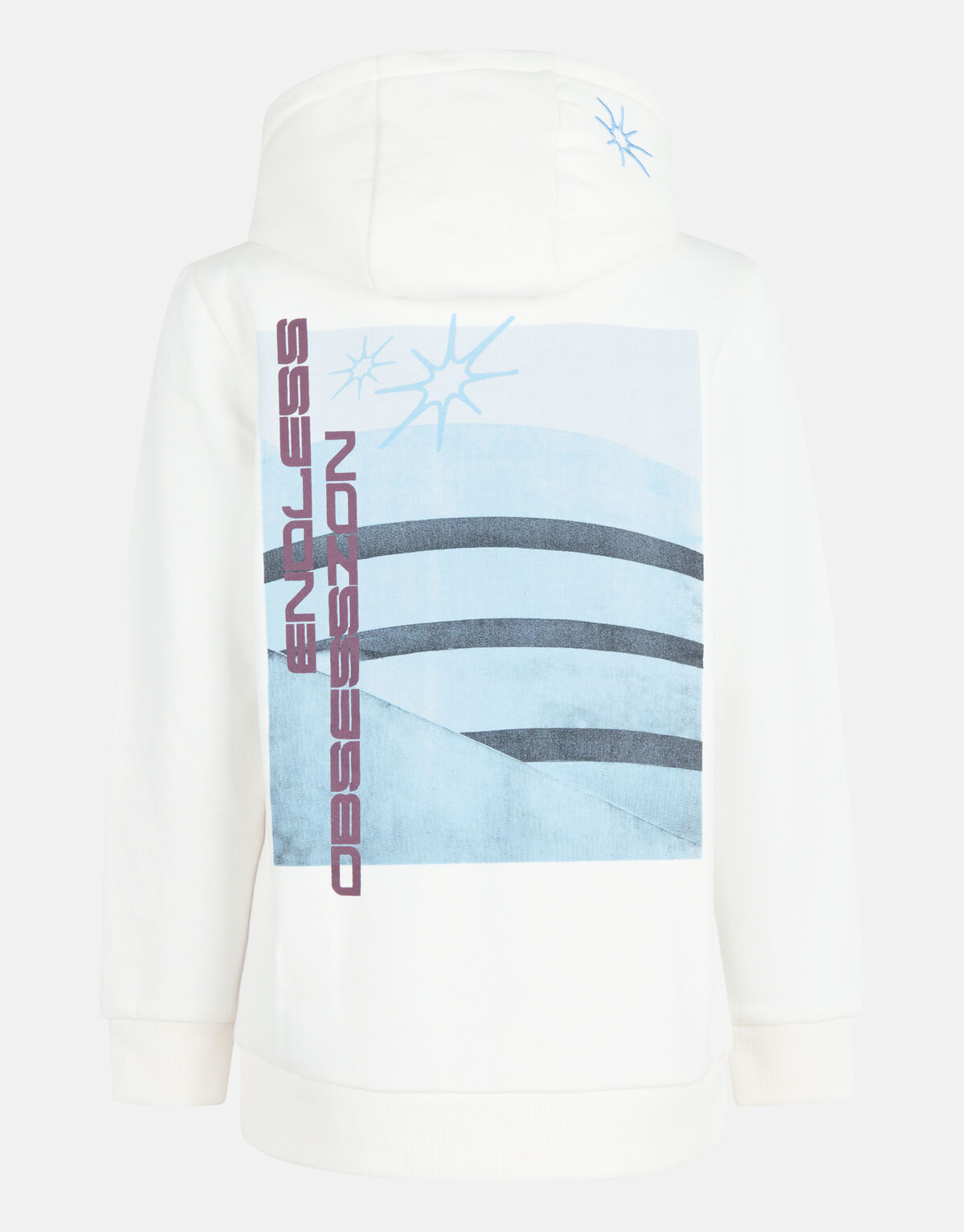 Printed Hoodie Gebroken Wit SHOEBY BOYS