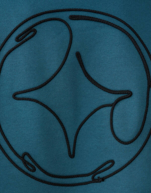 Cord Artwork Sweater Donkergroen SHOEBY MEN