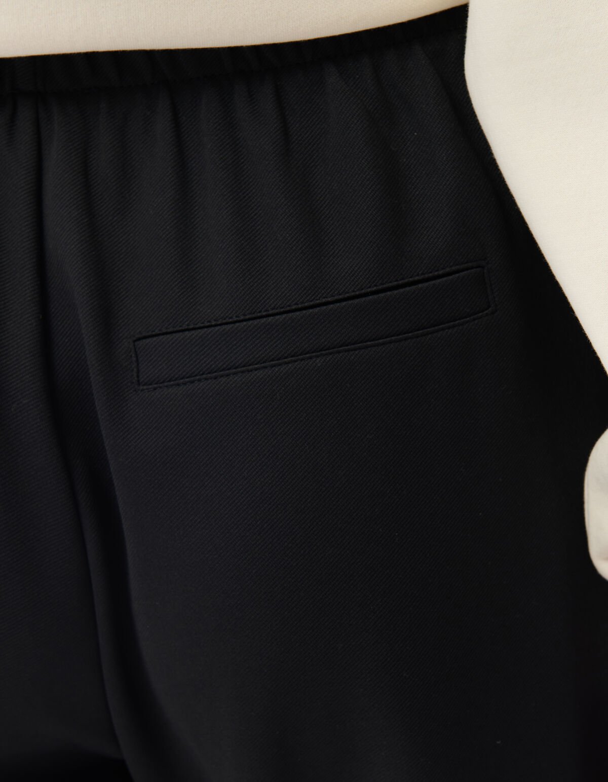 Basis Wide Leg Broek Zwart SHOEBY WOMEN