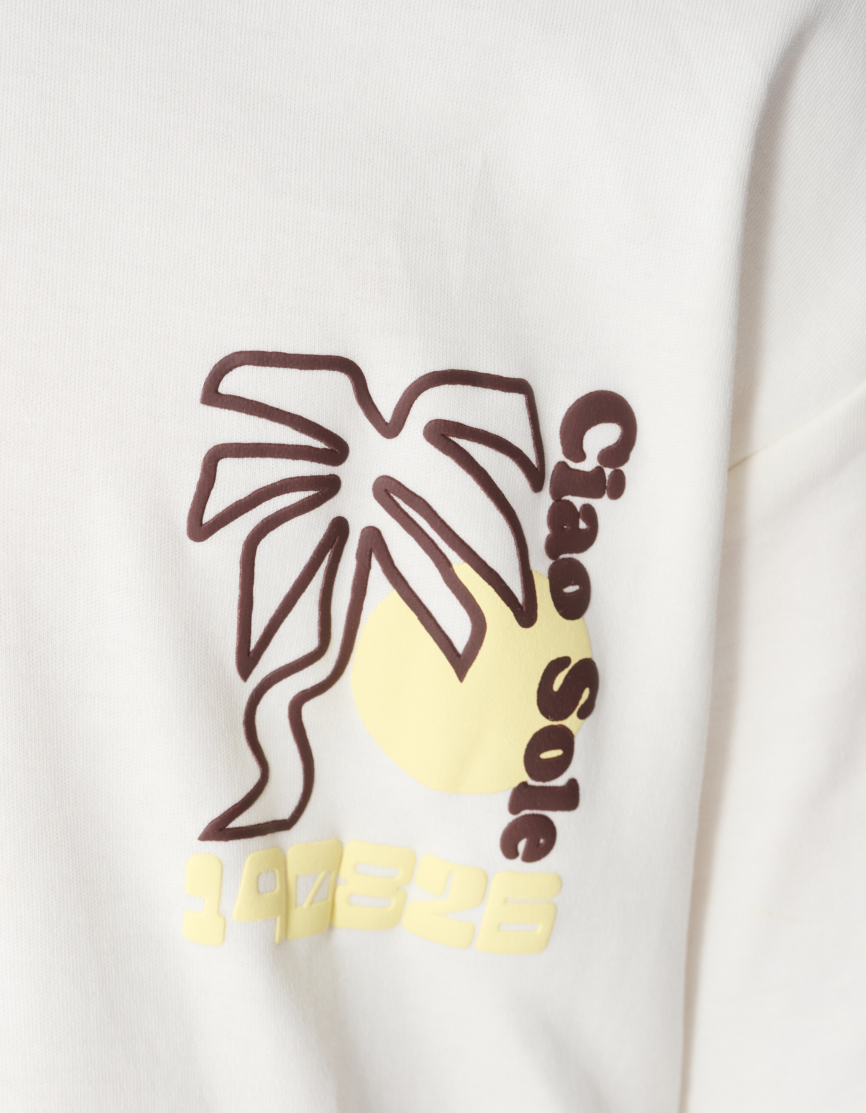 Palm Artwork T-shirt Gebroken Wit SHOEBY BOYS