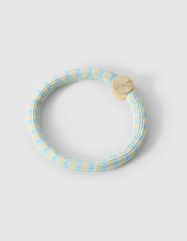 Charm Lurex Haarelastiek Lichtgeel SHOEBY ACCESSOIRES