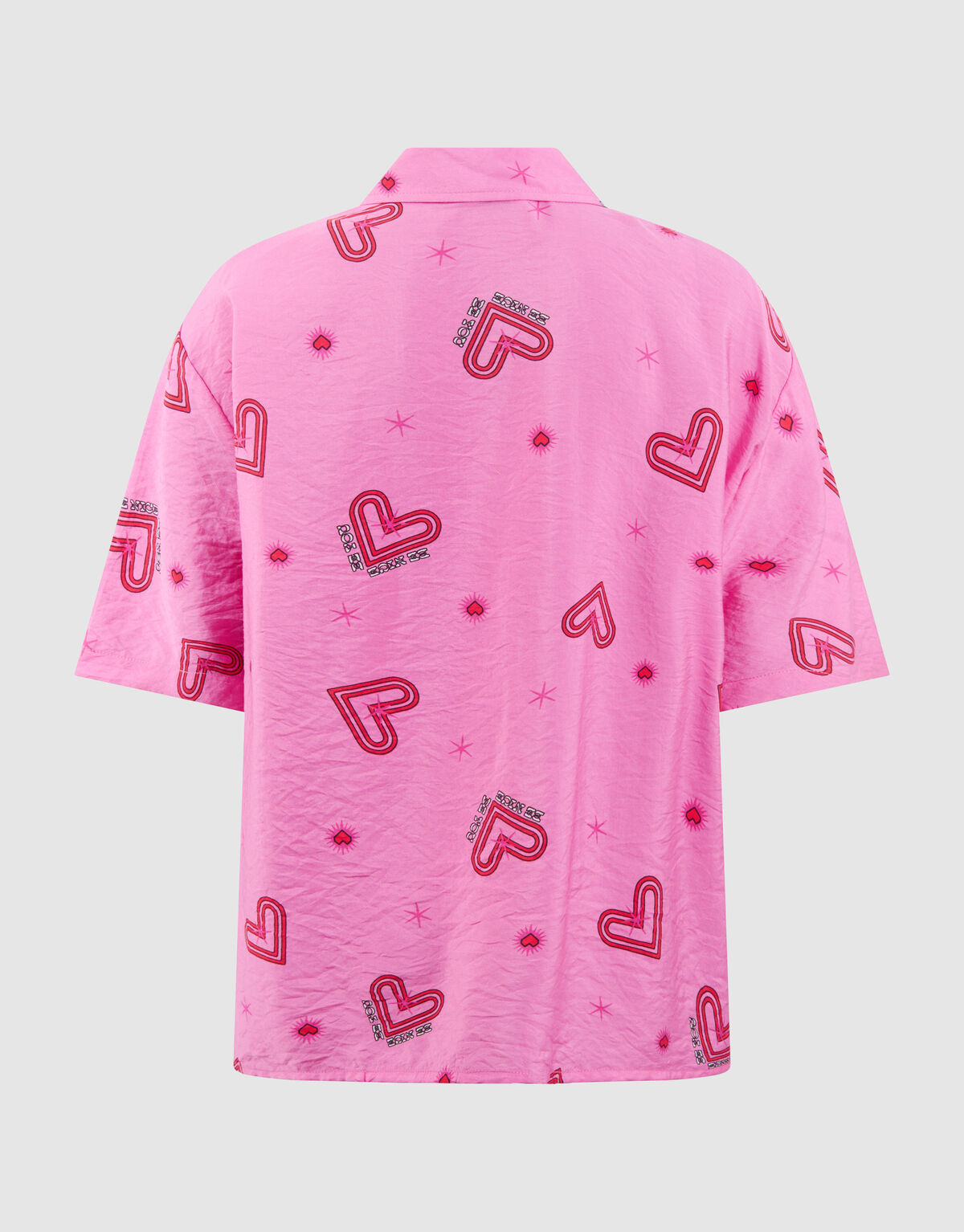 Heart Structuur Blouse Roze SHOEBY GIRLS