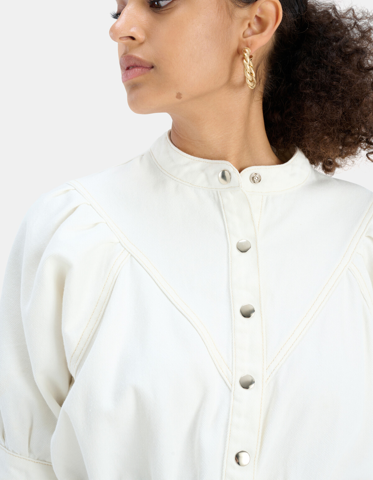 Witte Denim Jurk EKSEPT