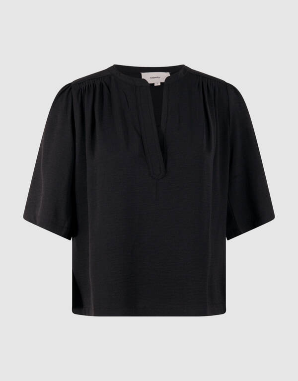 Twist Korte Mouwen Top Zwart SHOEBY WOMEN