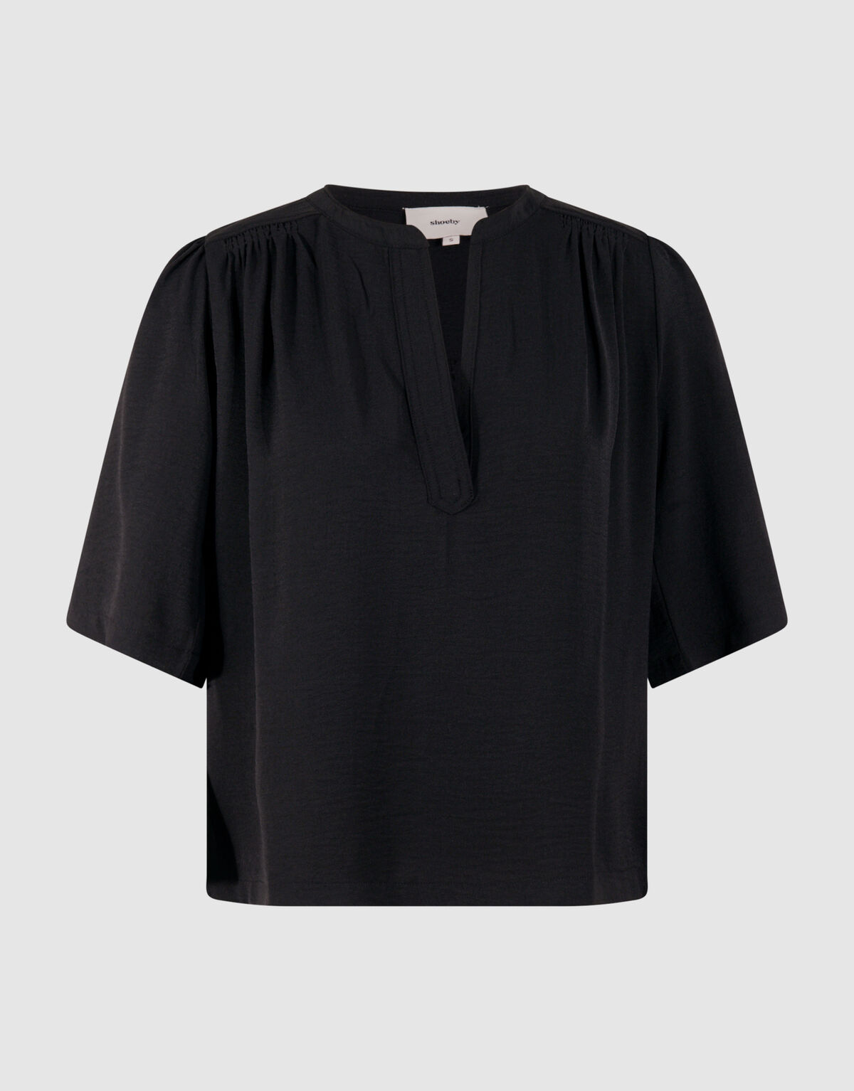 Twist Korte Mouwen Top Zwart SHOEBY WOMEN