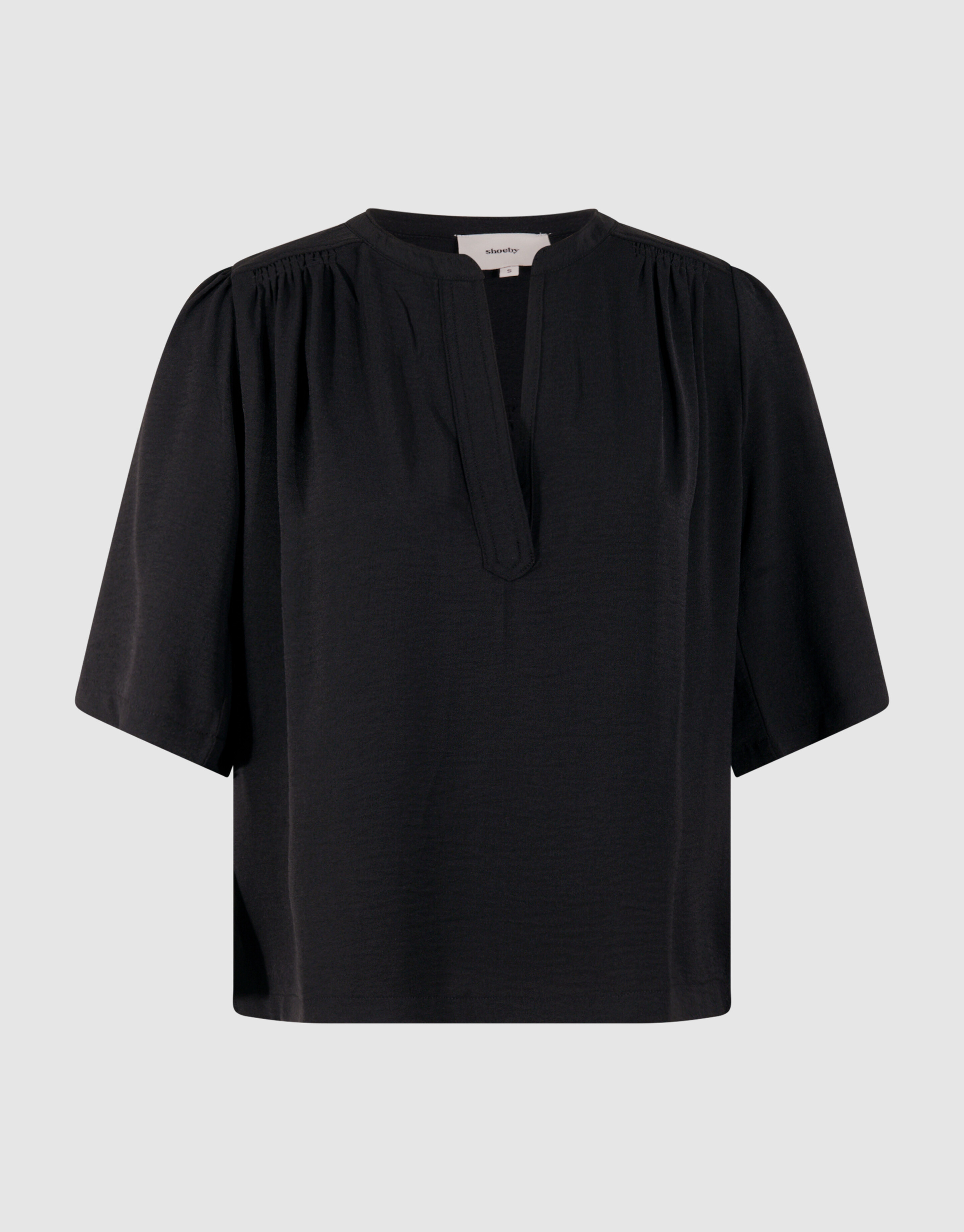 Twist Korte Mouwen Top Zwart SHOEBY WOMEN