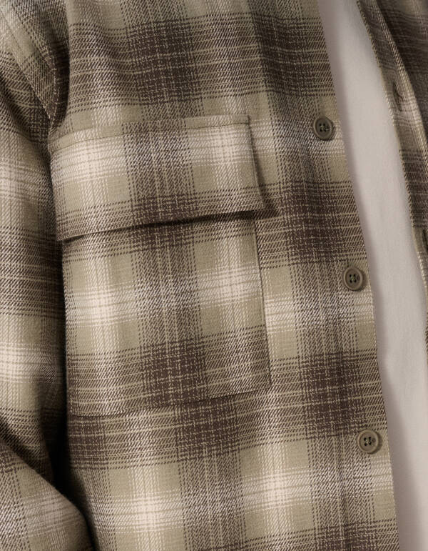 Check Overshirt Groen SHOEBY MEN
