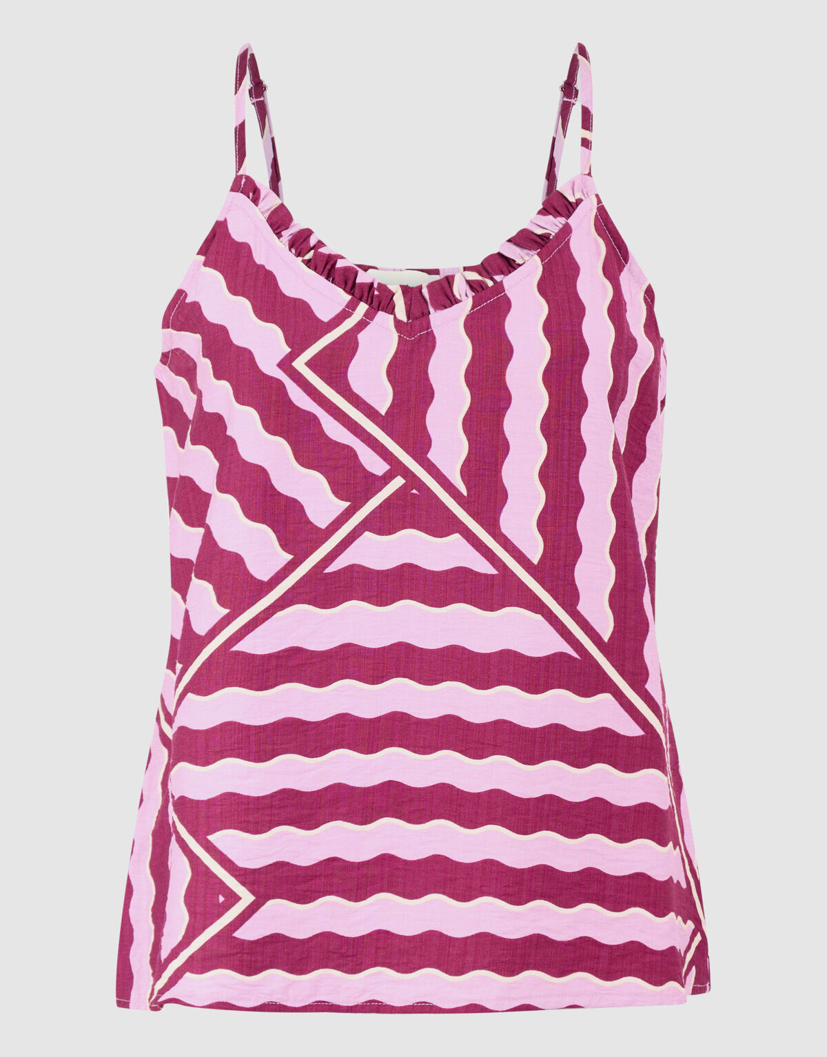 Wavy Printed Singlet Roze/Paars SHOEBY WOMEN