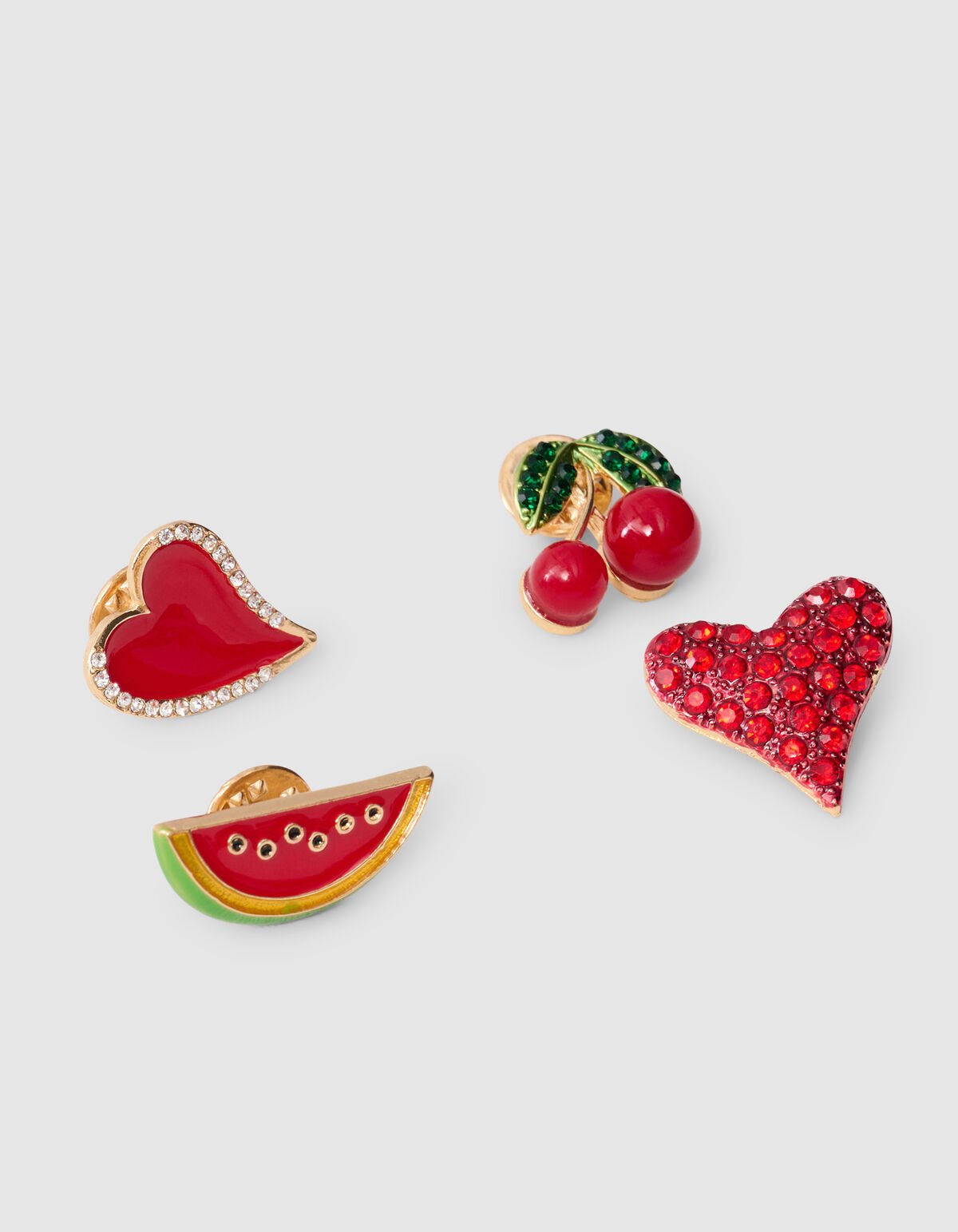 Broche Set Rood SHOEBY ACCESSOIRES