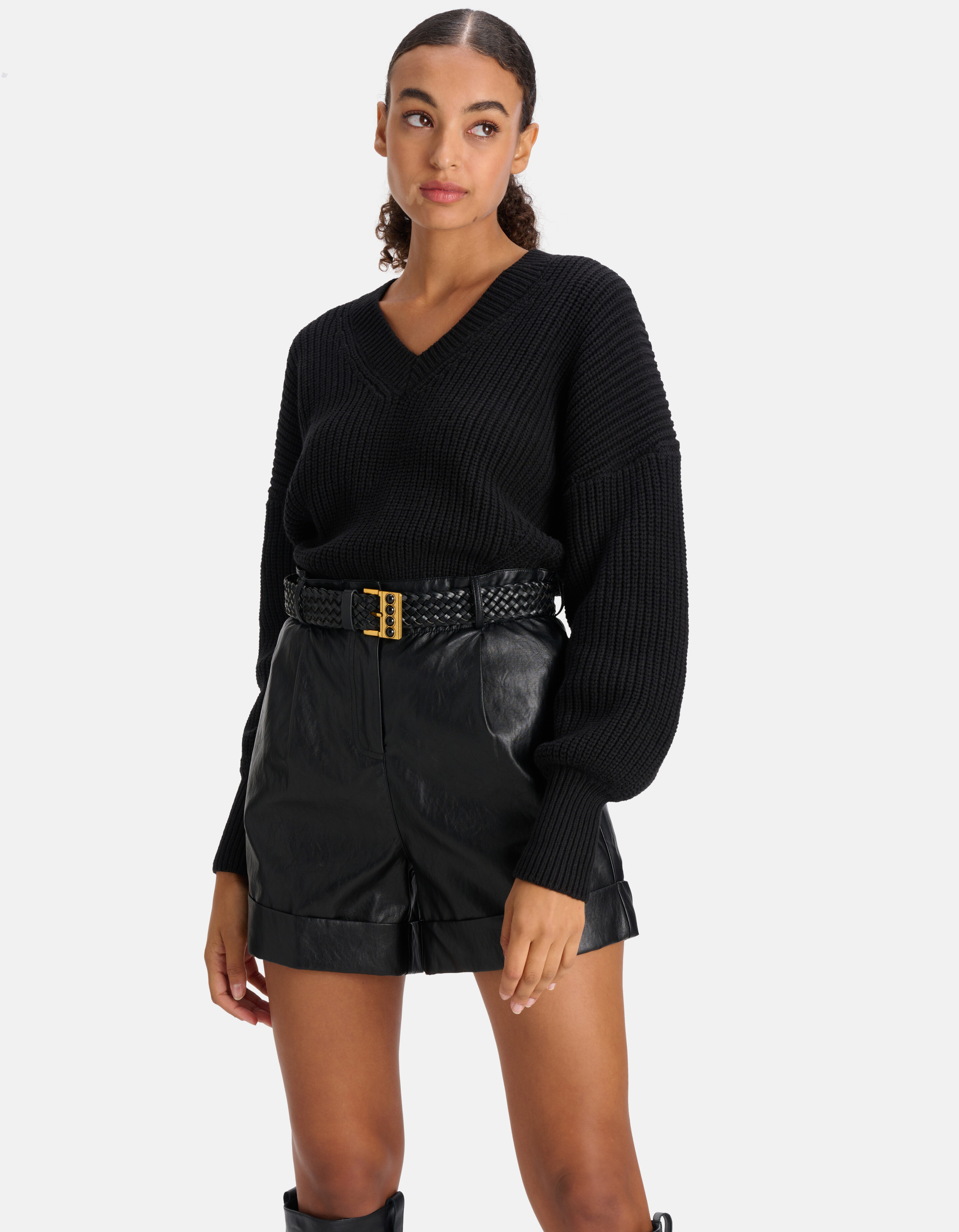 Gevlochten Riem Zwart SHOEBY ACCESSOIRES