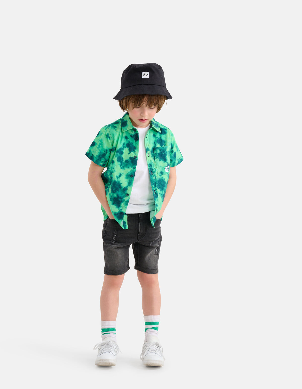 Denim Short Grijs SHOEBY BOYS