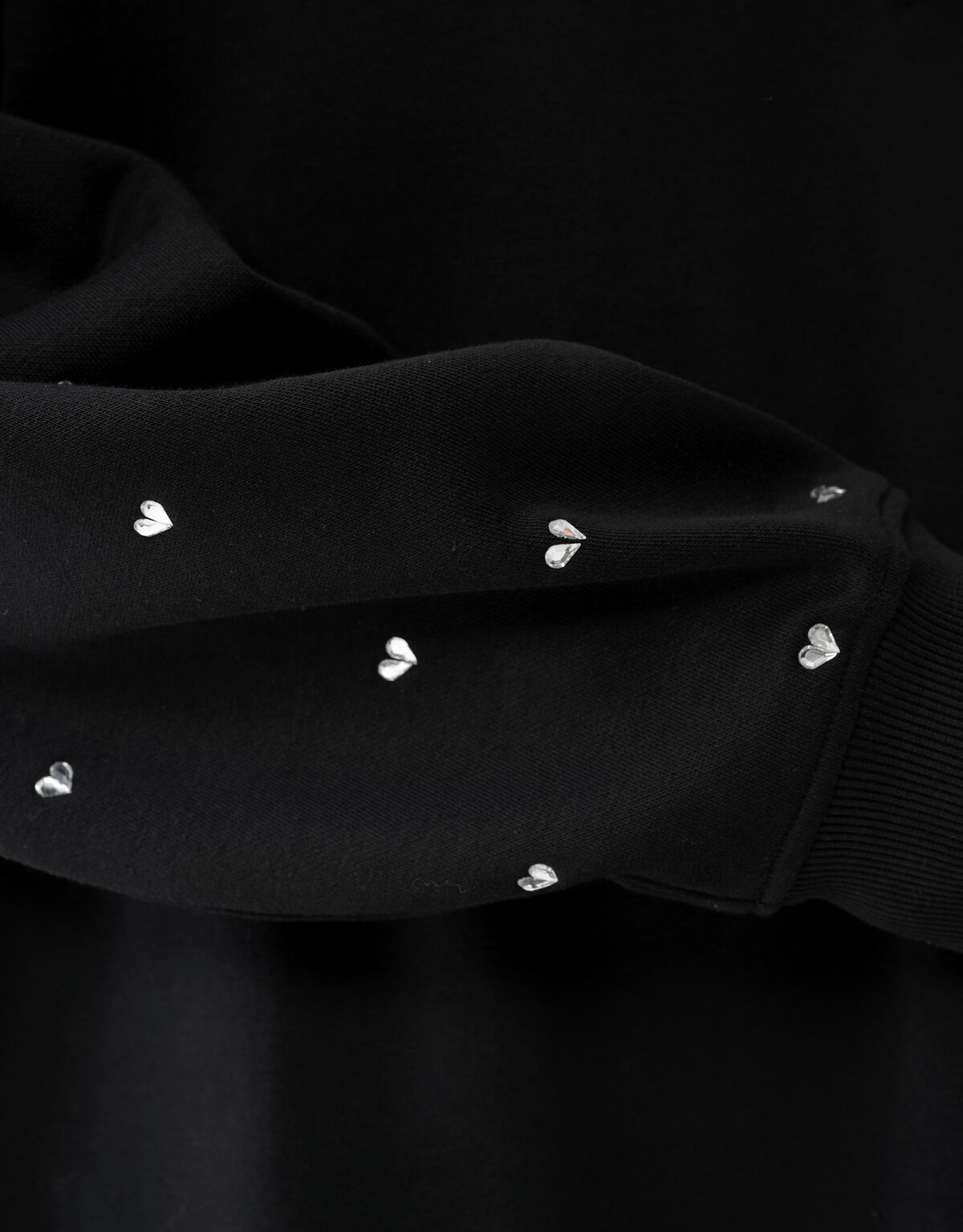 Heart Stud Sweater Zwart SHOEBY WOMEN