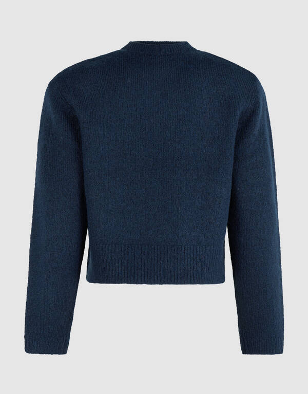 Shoulder Crew Gebreide Trui Donkerblauw SHOEBY WOMEN