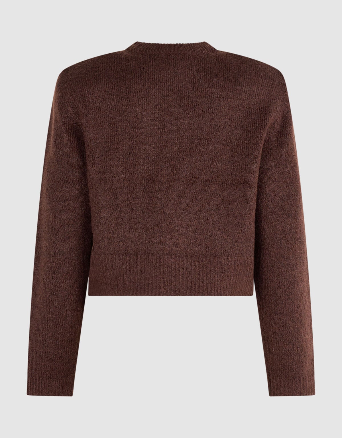 Shoulder Crew Gebreide Trui Bruin SHOEBY WOMEN