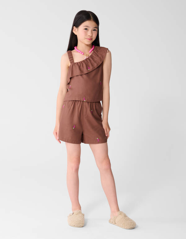 Chili Ruffle Top Bruin SHOEBY GIRLS