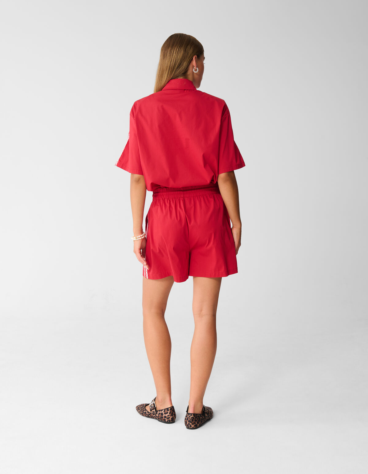 Sporty Tape Short Rood SHOEBY WOMEN