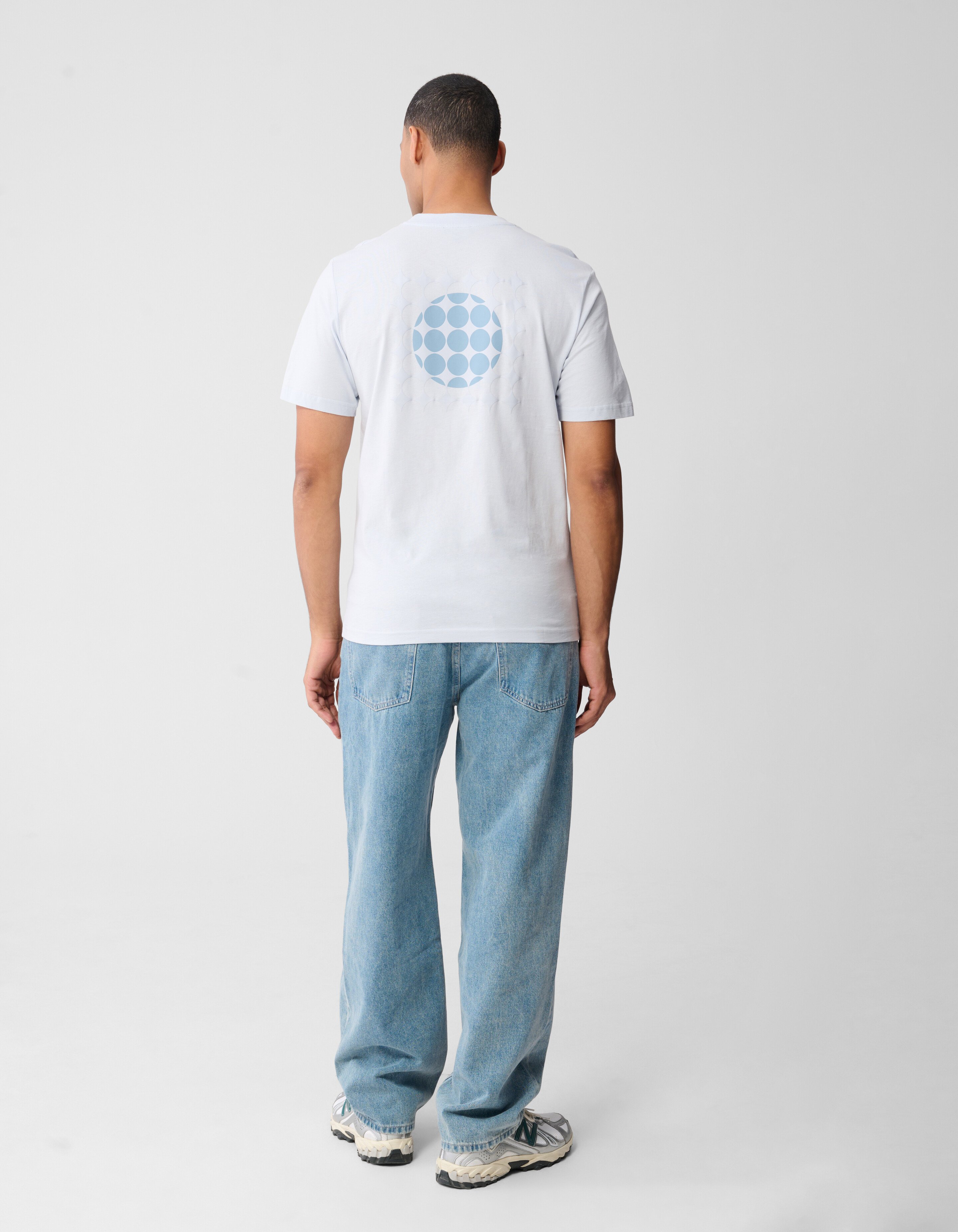 Fading Artwork T-shirt Lichtblauw SHOEBY MEN