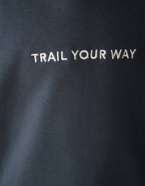 Trail Artwork Hoodie Donkergroen SHOEBY BOYS