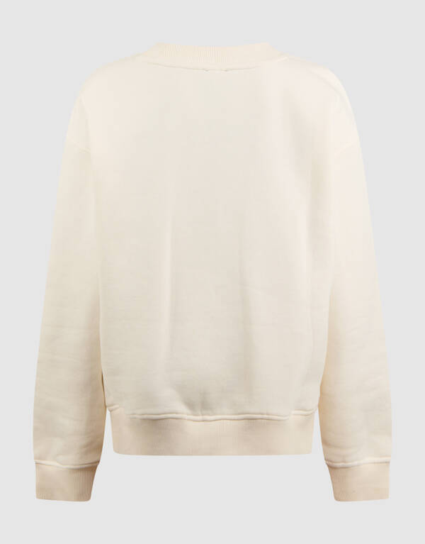 New York Artwork Sweater Gebroken Wit SHOEBY BOYS