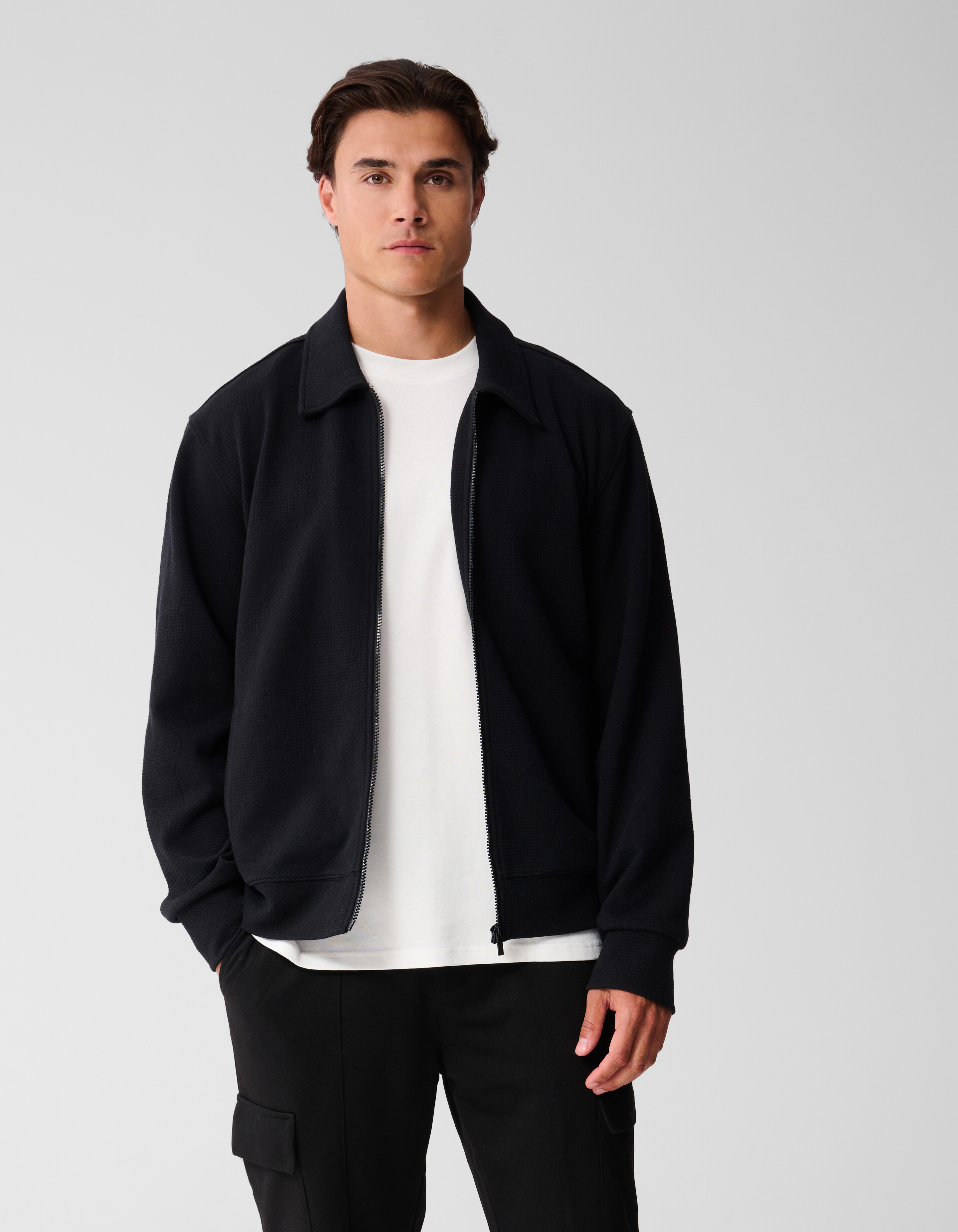 Sweat Bomber Jack Zwart SHOEBY MEN