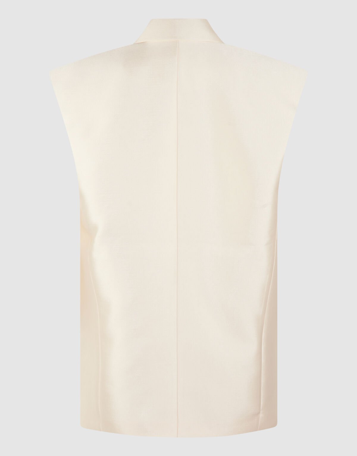 Oversized Sleeveless Blazer Gebroken Wit SHOEBY WOMEN