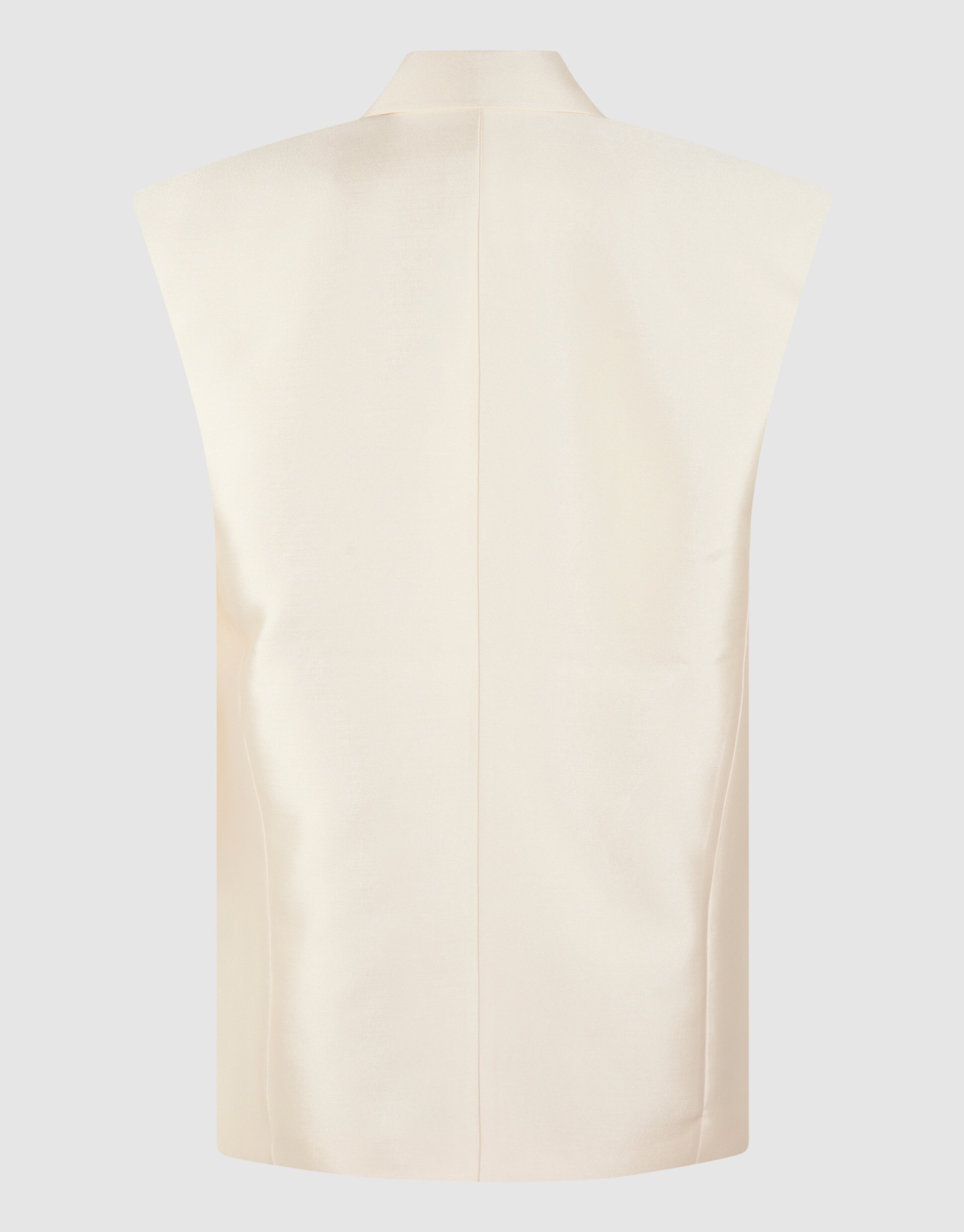 Oversized Sleeveless Blazer Gebroken Wit SHOEBY WOMEN