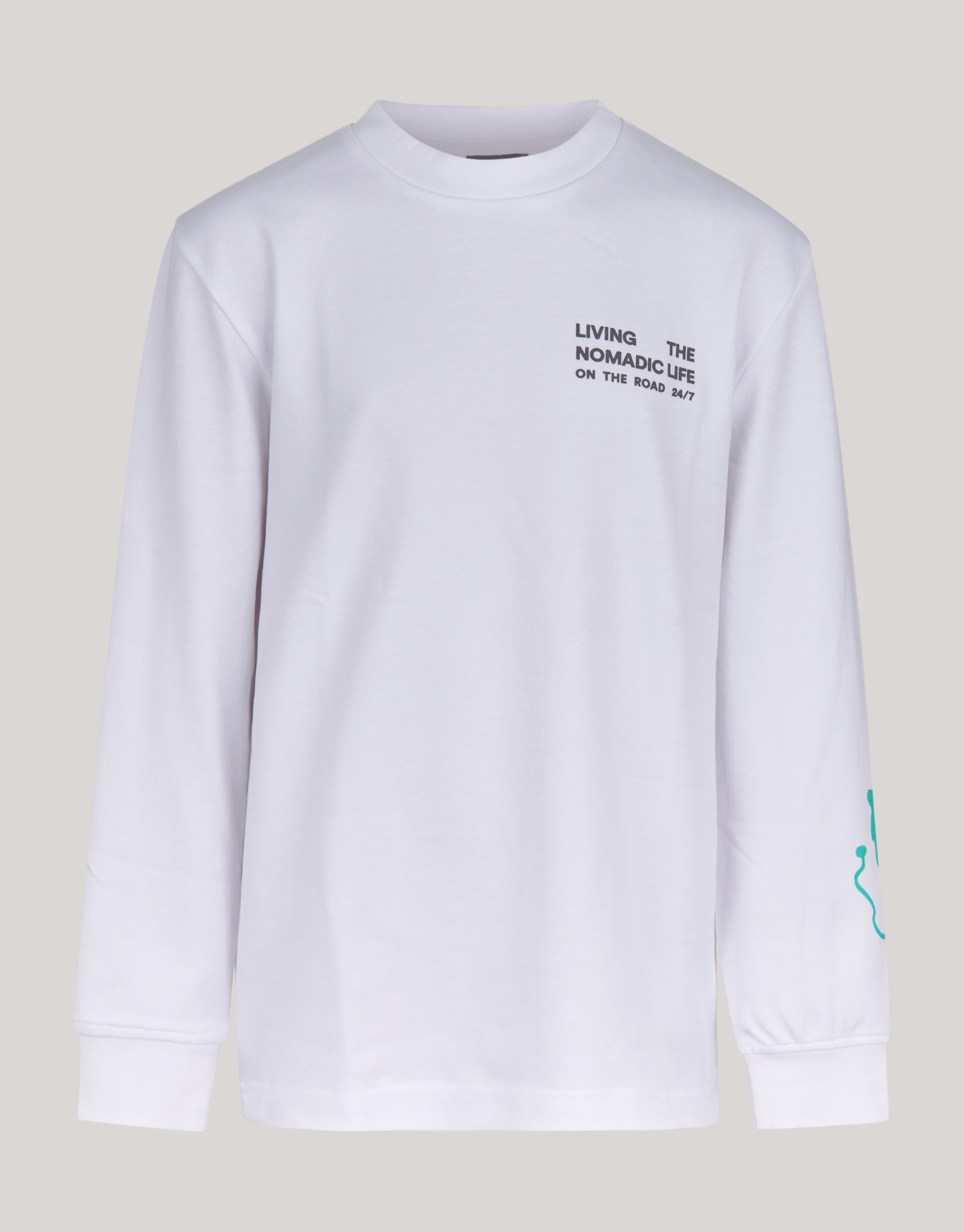 Artwork Longsleeve T-shirt Wit SHOEBY BOYS