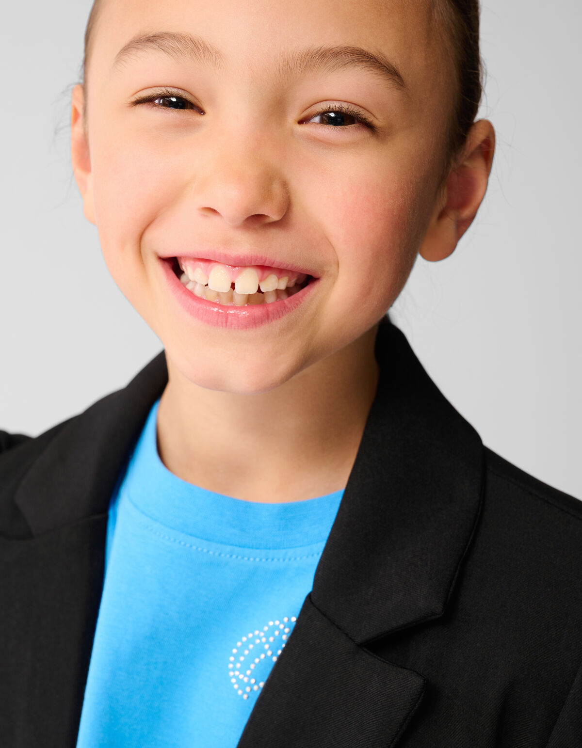 Puff Sleeve Blazer Zwart SHOEBY GIRLS