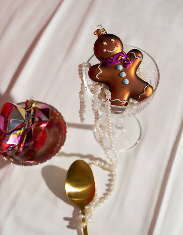Gingerbread Cookie Kerstbal Bruin By Fred SHOEBY ACCESSOIRES