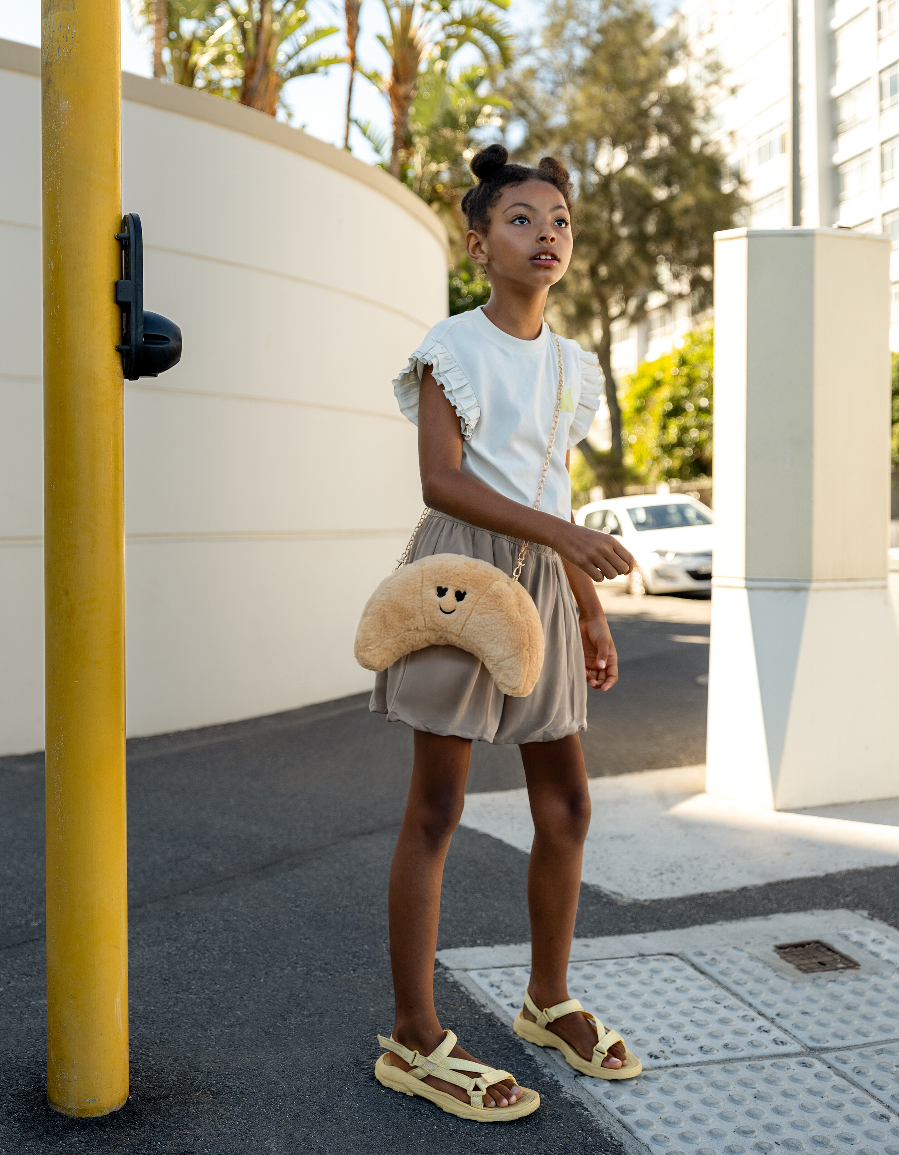 Cargo Balloon Mini Rok Zand SHOEBY GIRLS