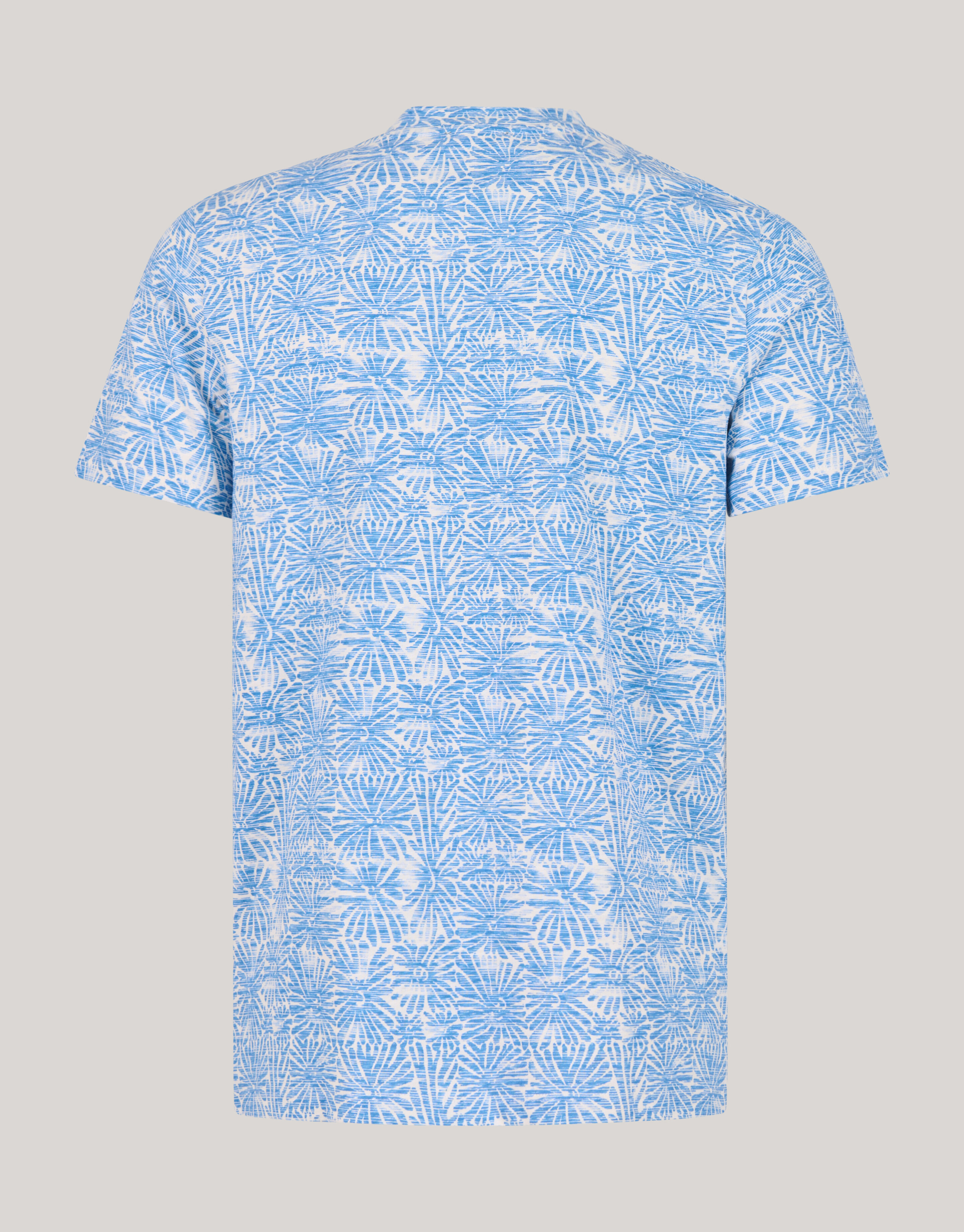 Printed Flower T-shirt Lichtblauw SHOEBY MEN