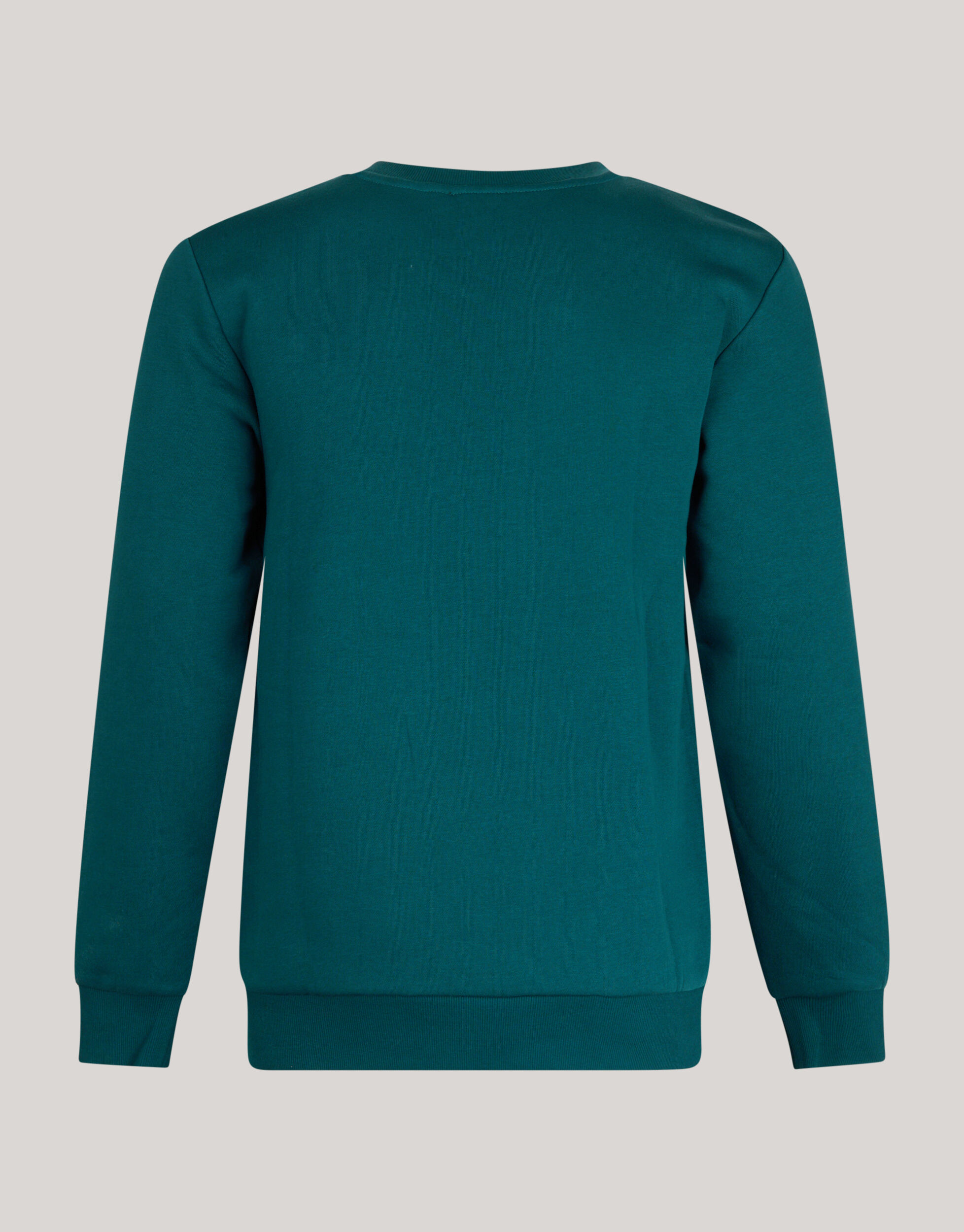 Badge Sweater Donkergroen Shoeby