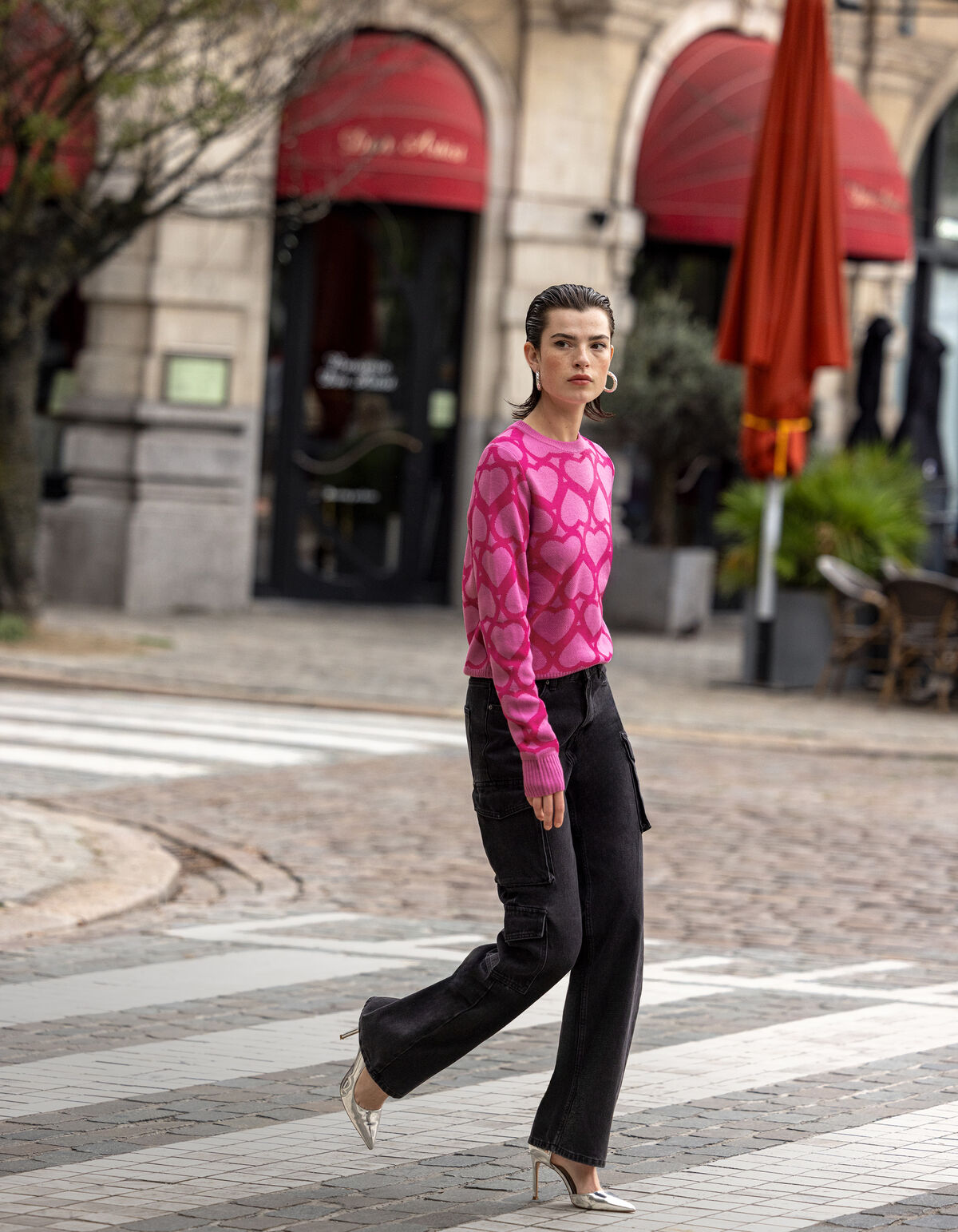 Twisted Hoop Oorbellen Zilver SHOEBY ACCESSOIRES