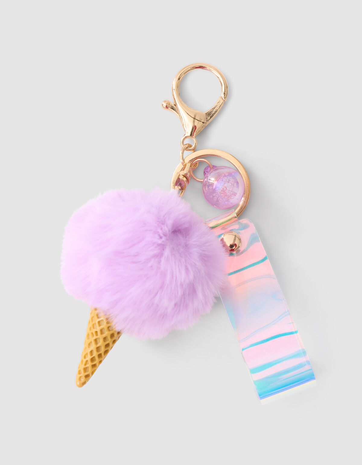 Fur Icecream Sleutelhanger Lichtpaars SHOEBY ACCESSOIRES