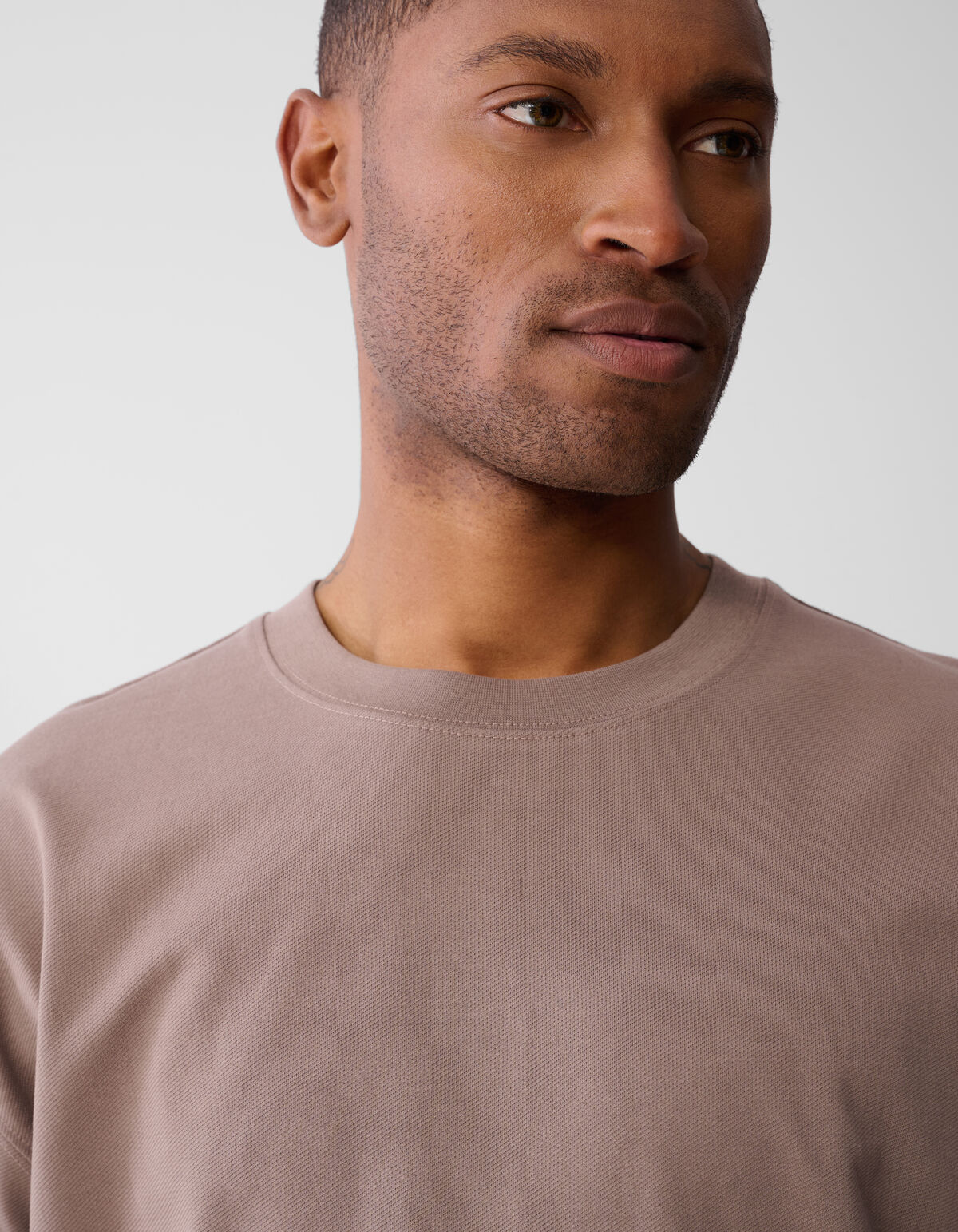 Crochet T-shirt Lichtbruin SHOEBY MEN