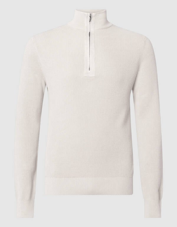 Zipper Trui Gebroken Wit SHOEBY MEN