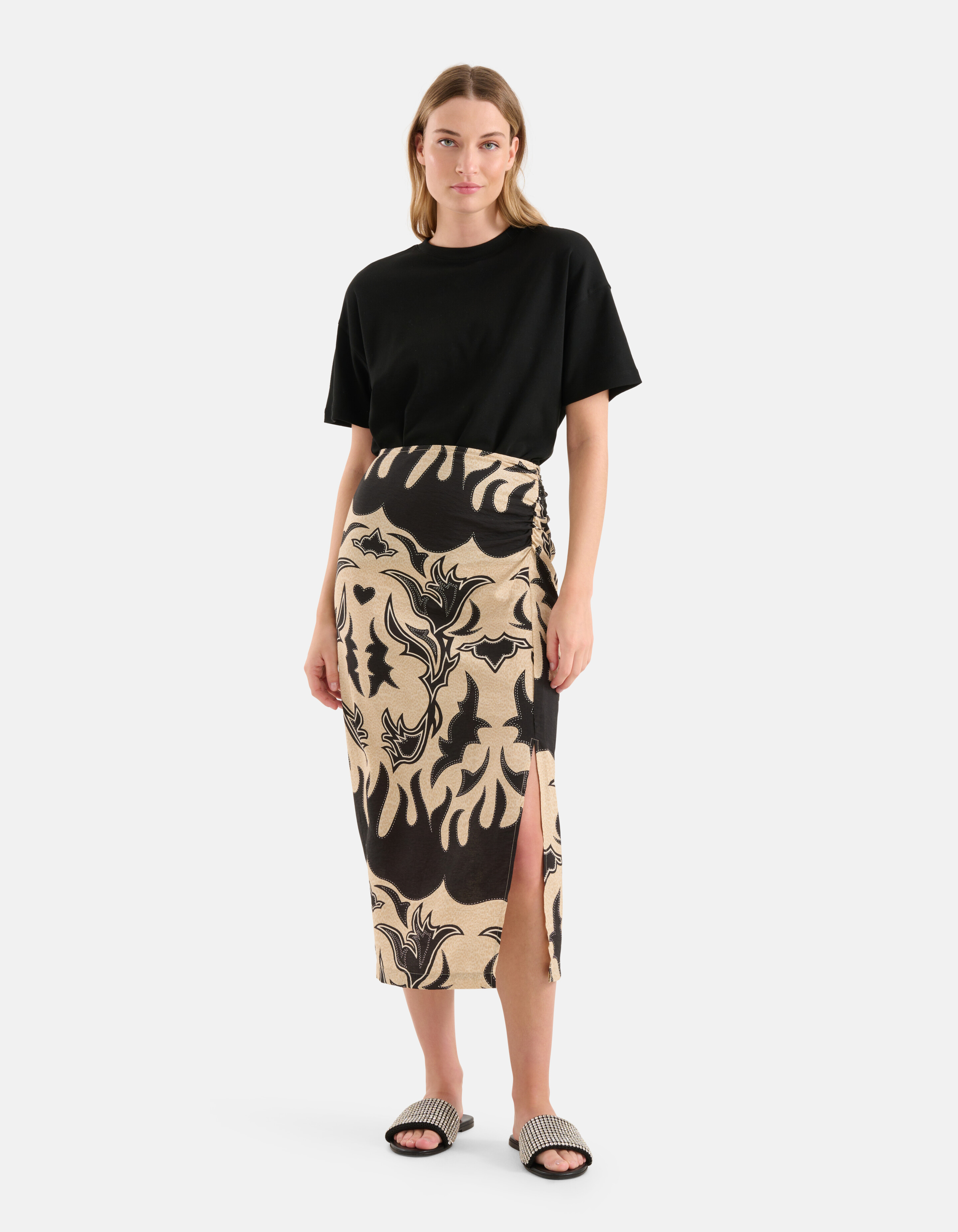 Artwork Rok Zwart/Beige SHOEBY WOMEN