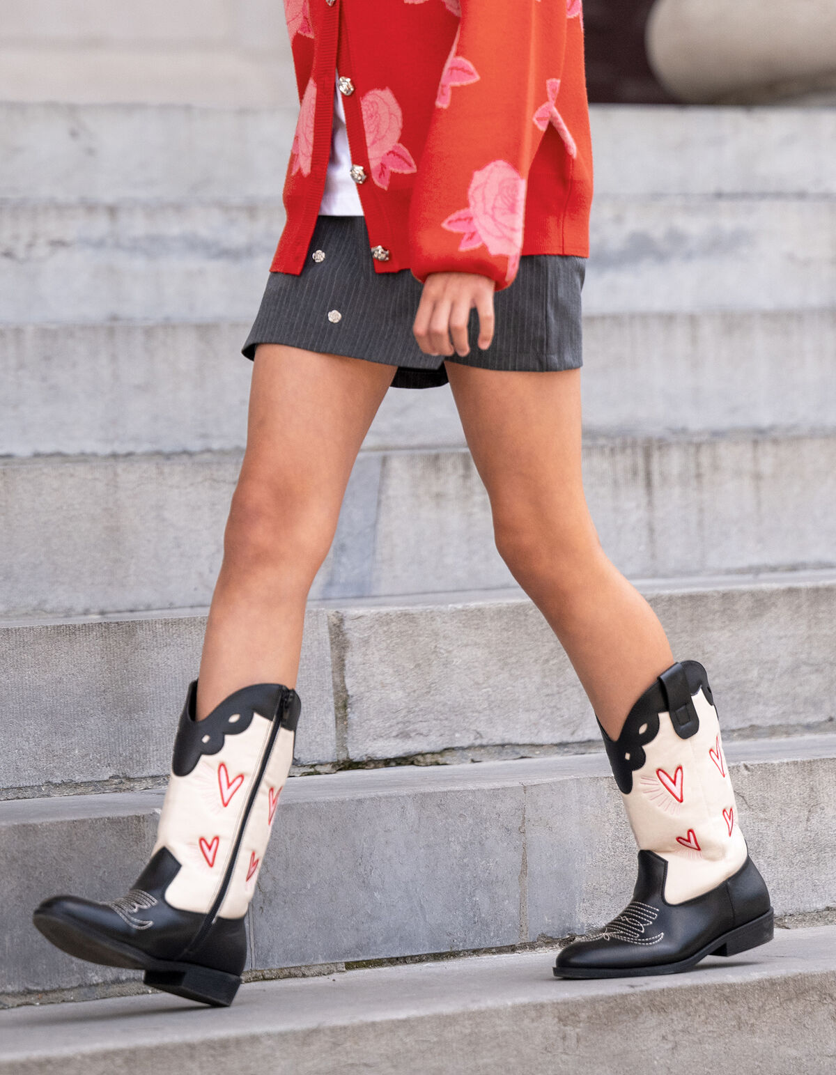 Western Heart Laarzen Zwart/Wit SHOEBY SHOES