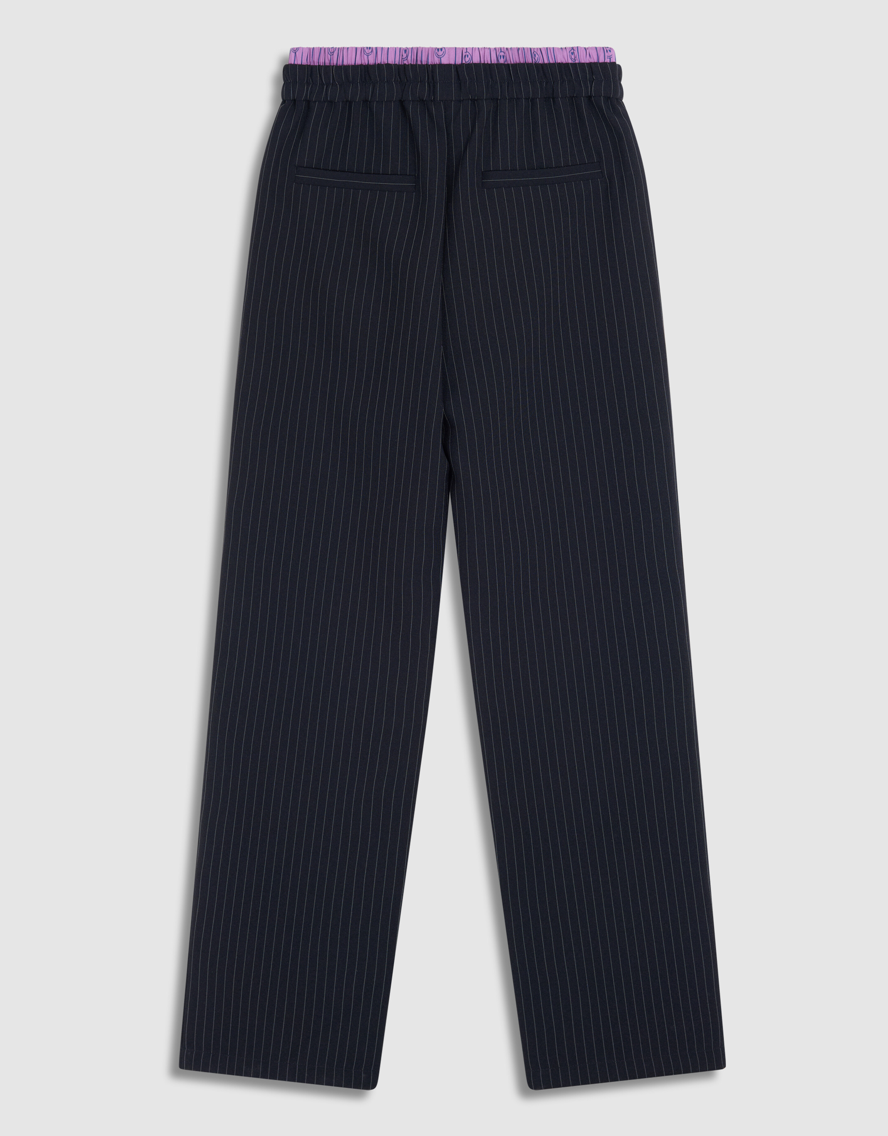 Smiley Pinstripe Broek Donkerblauw SHOEBY GIRLS
