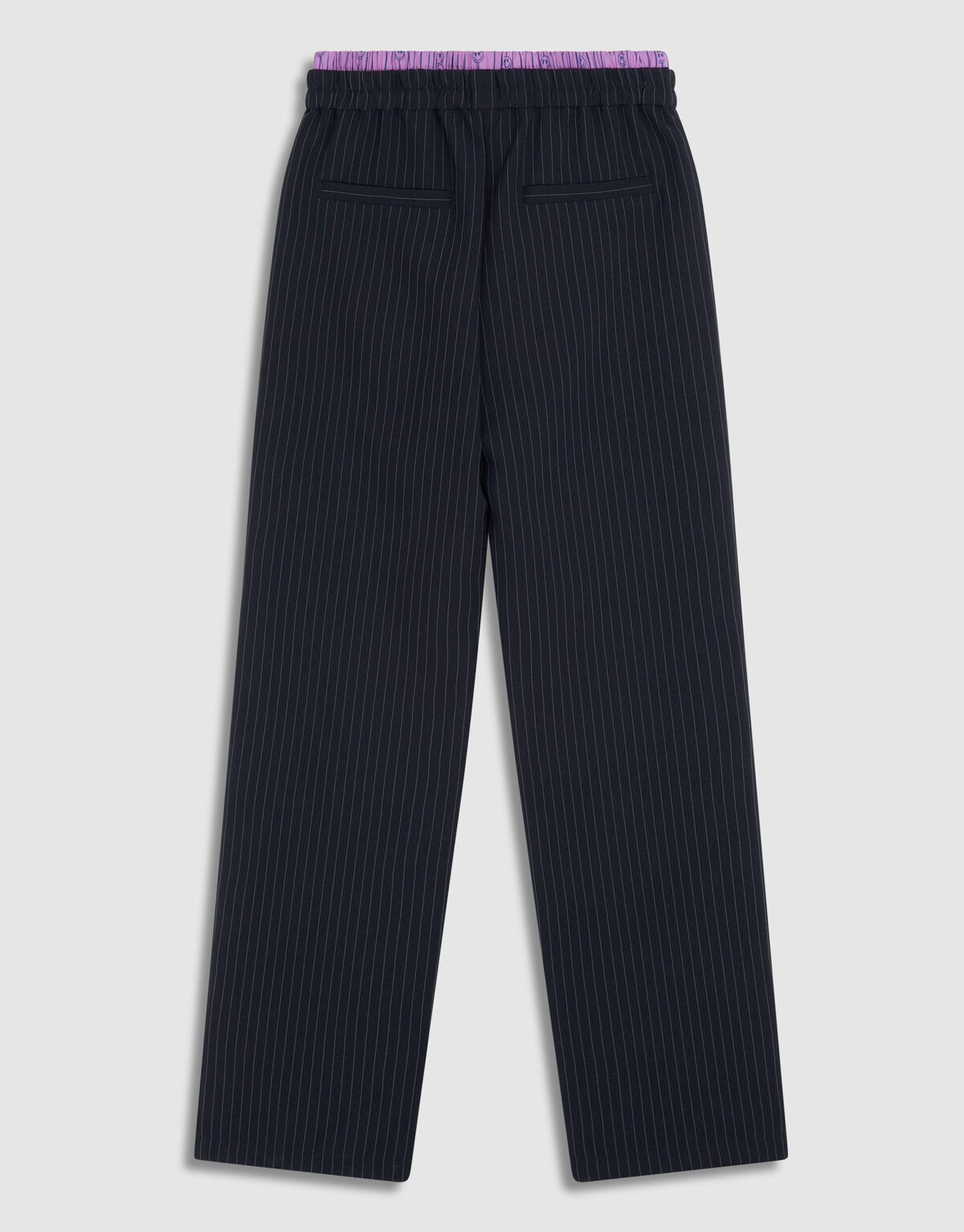 Smiley Pinstripe Broek Donkerblauw SHOEBY GIRLS