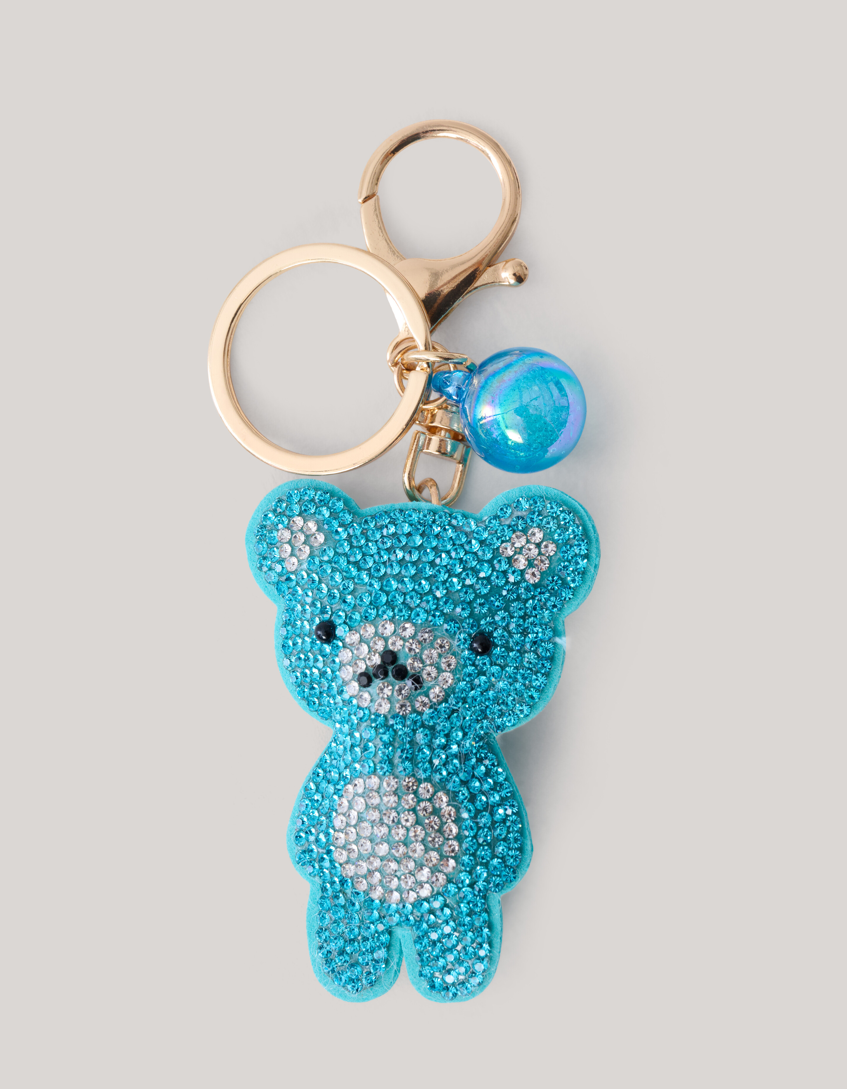 Strass Beer Sleutelhanger Blauw SHOEBY ACCESSOIRES