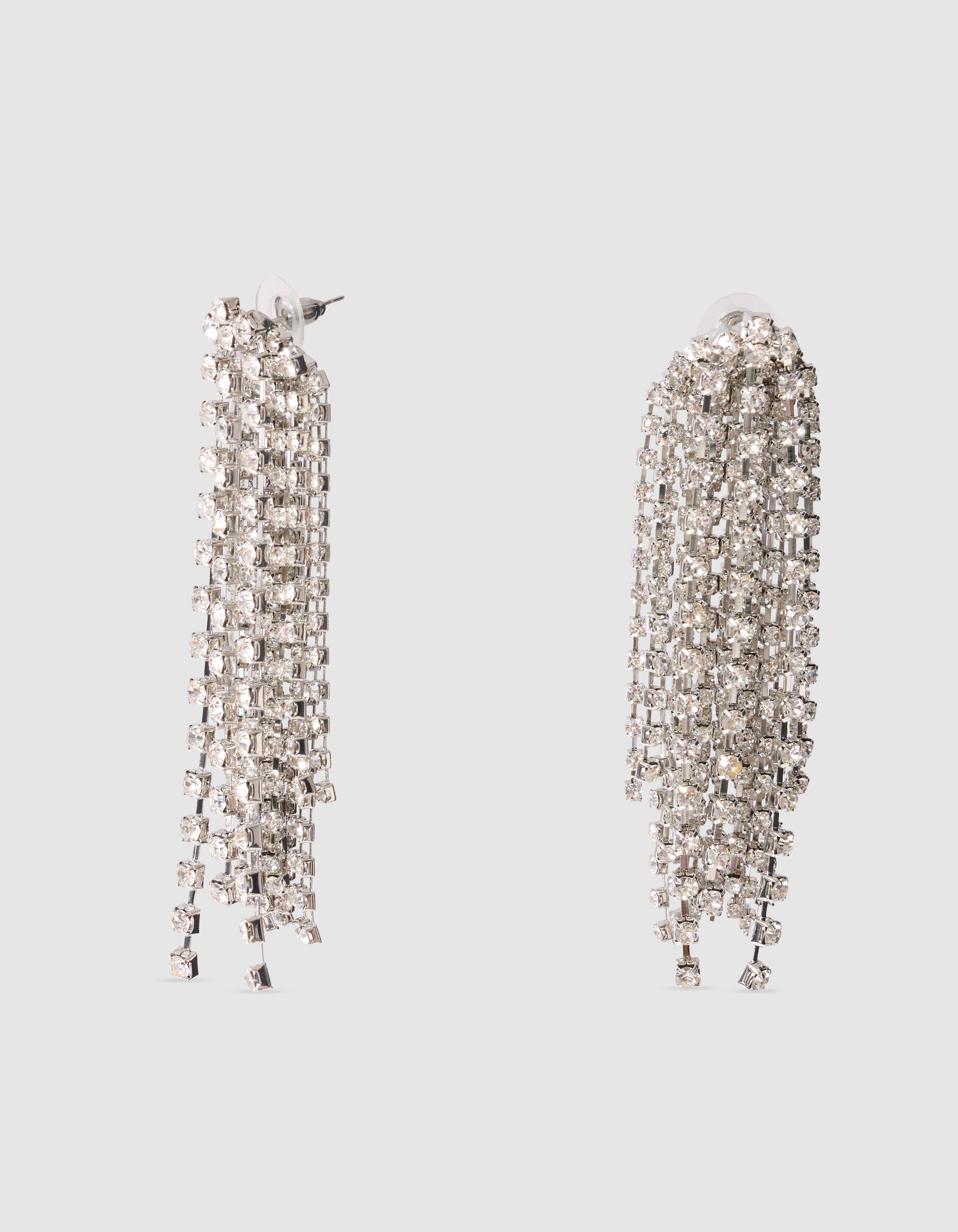 Strass Oorbellen Zilver SHOEBY ACCESSOIRES