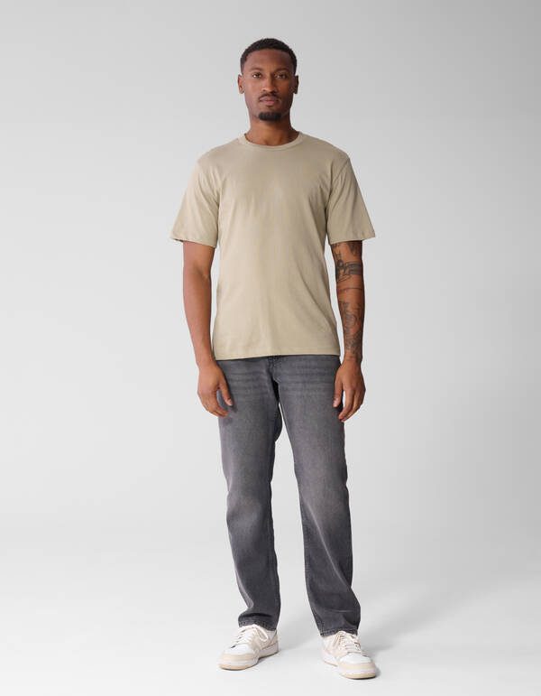 Scratched Artwork T-shirt Lichtgroen SHOEBY MEN